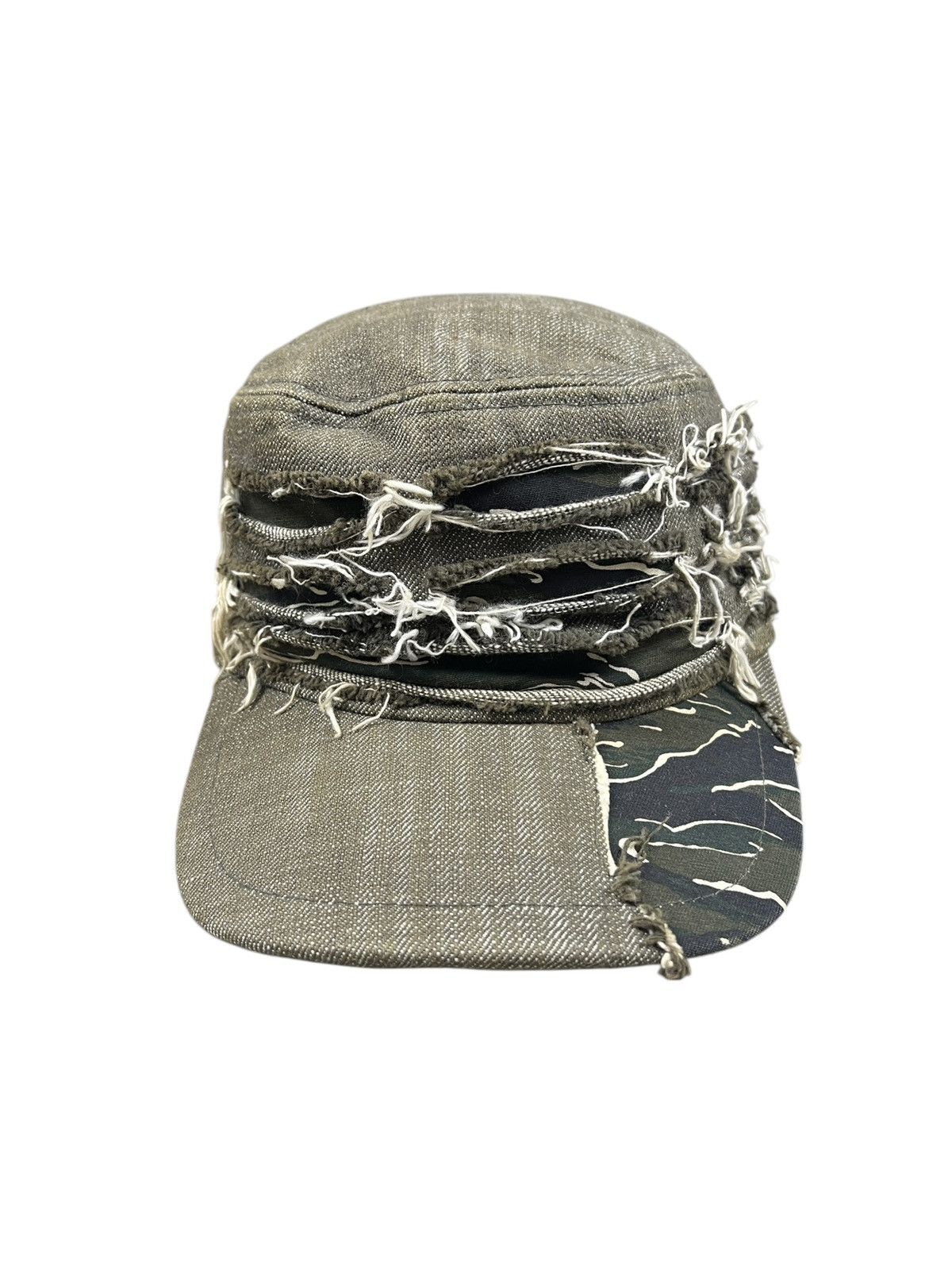 Avirex Avirex Tiger Stripes Distressed Army Hat Size ONE SIZE - 2 Thumbnail