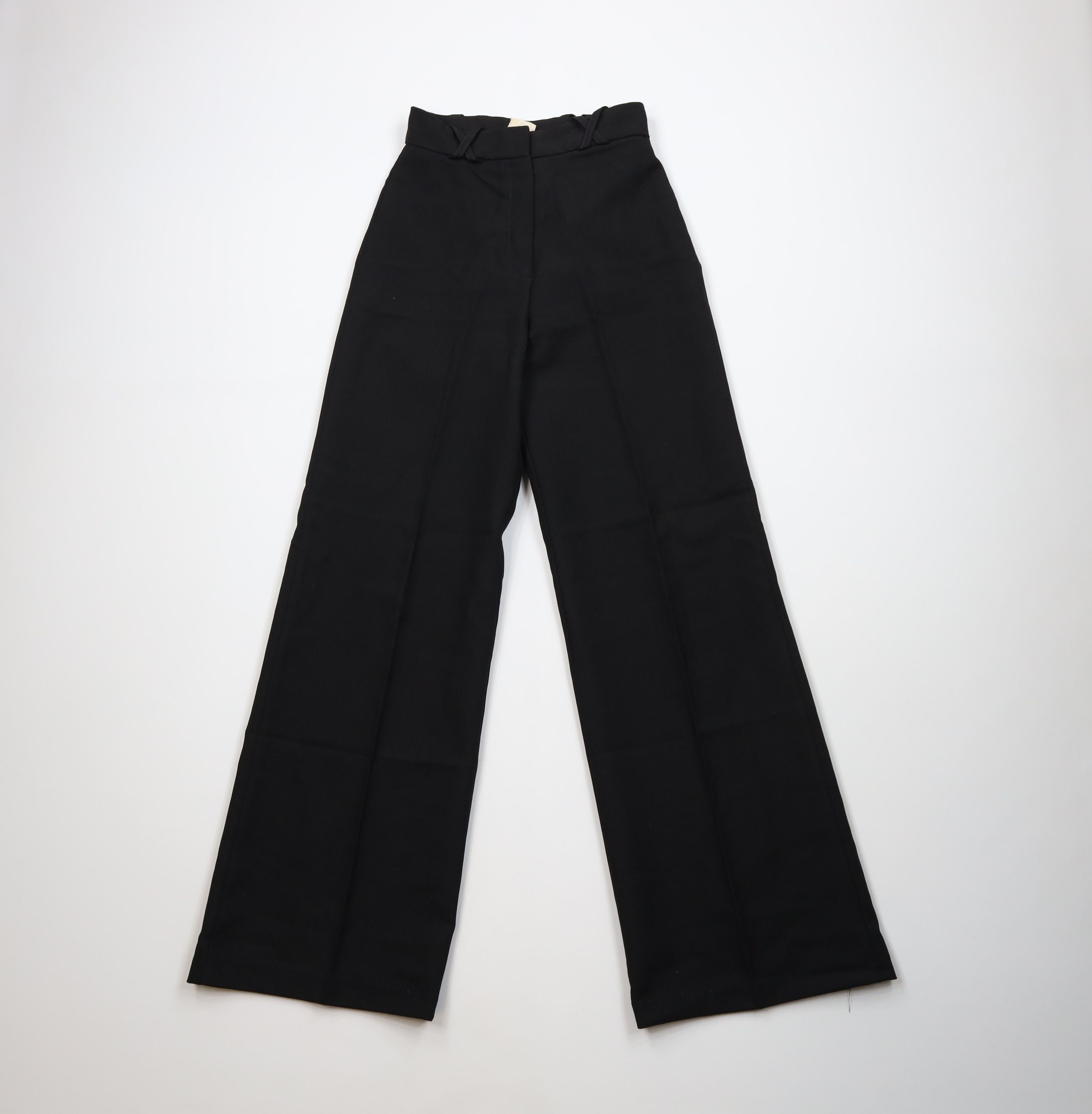 Vintage Vintage 60s 70s Streetwear Wide Leg Bell Bottoms Pants Black Size 25" / US 0 / IT 36 - 1 Thumbnail