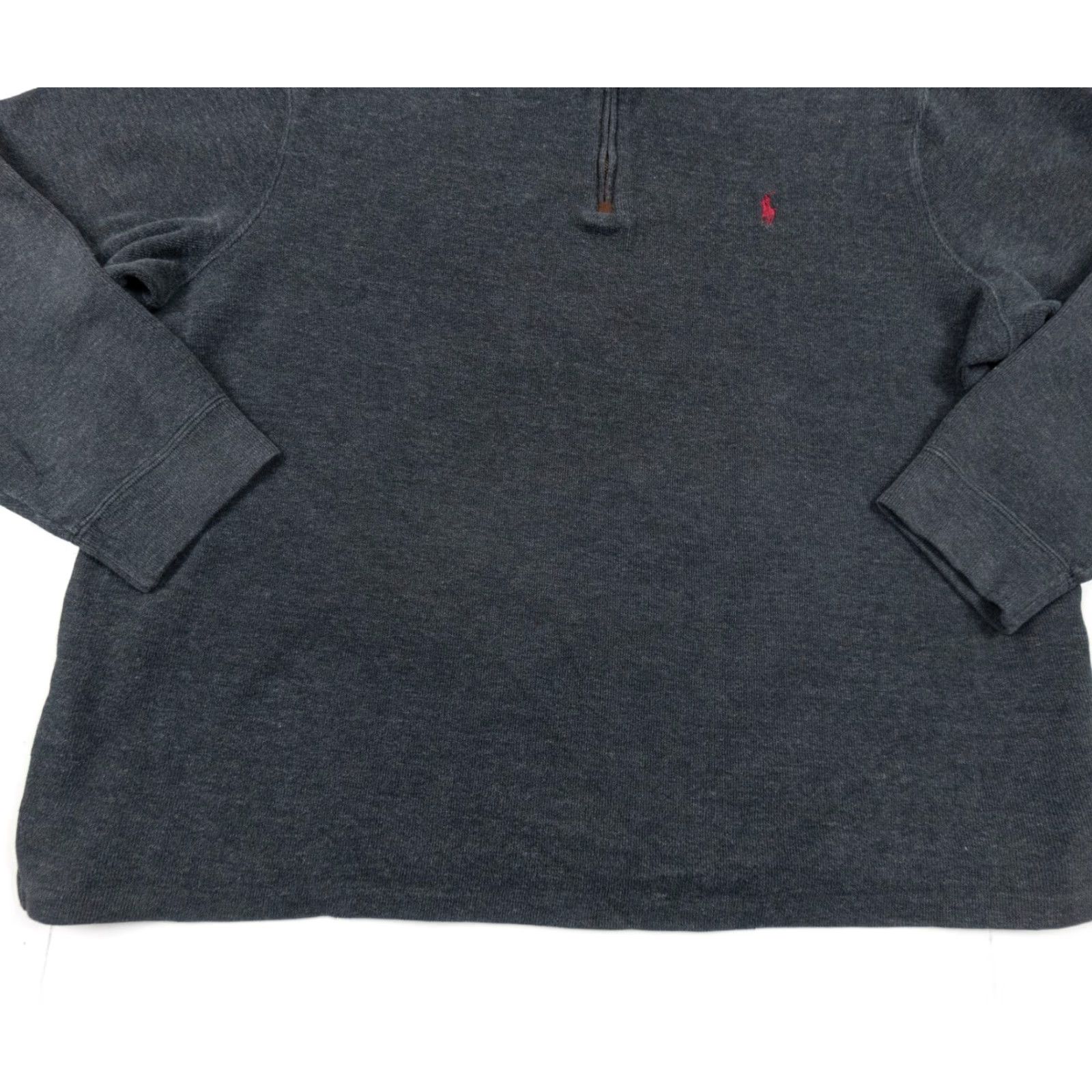Polo Ralph Lauren VINTAGE Polo Ralph Lauren Sweater Mens 2XL Gray 1/4 Zip Pullover Preppy Size US XXL / EU 58 / 5 - 5 Thumbnail