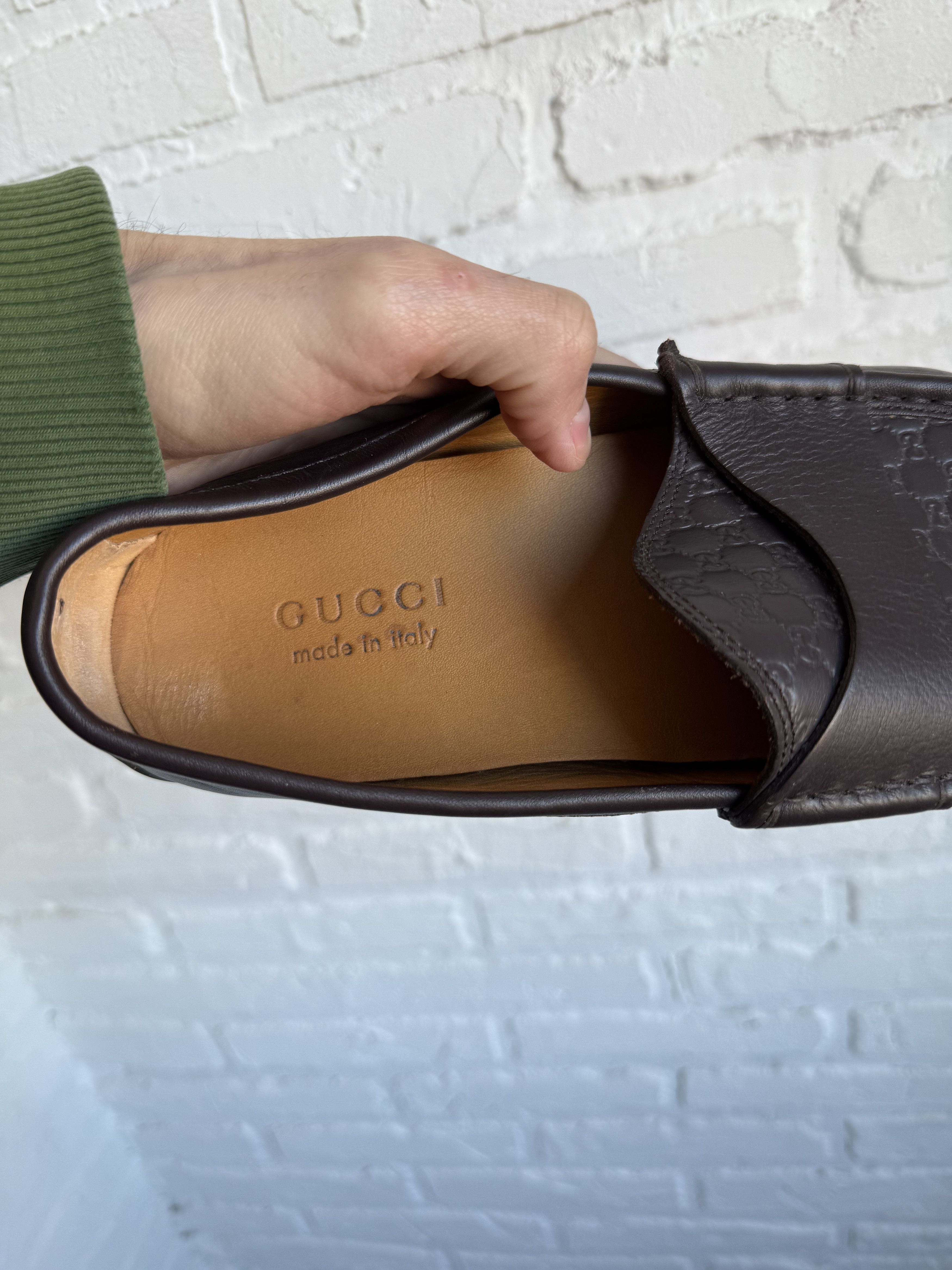 Gucci Gucci Guccissima brown driving loafers slip on Size US 8.5 / EU 41-42 - 9 Thumbnail