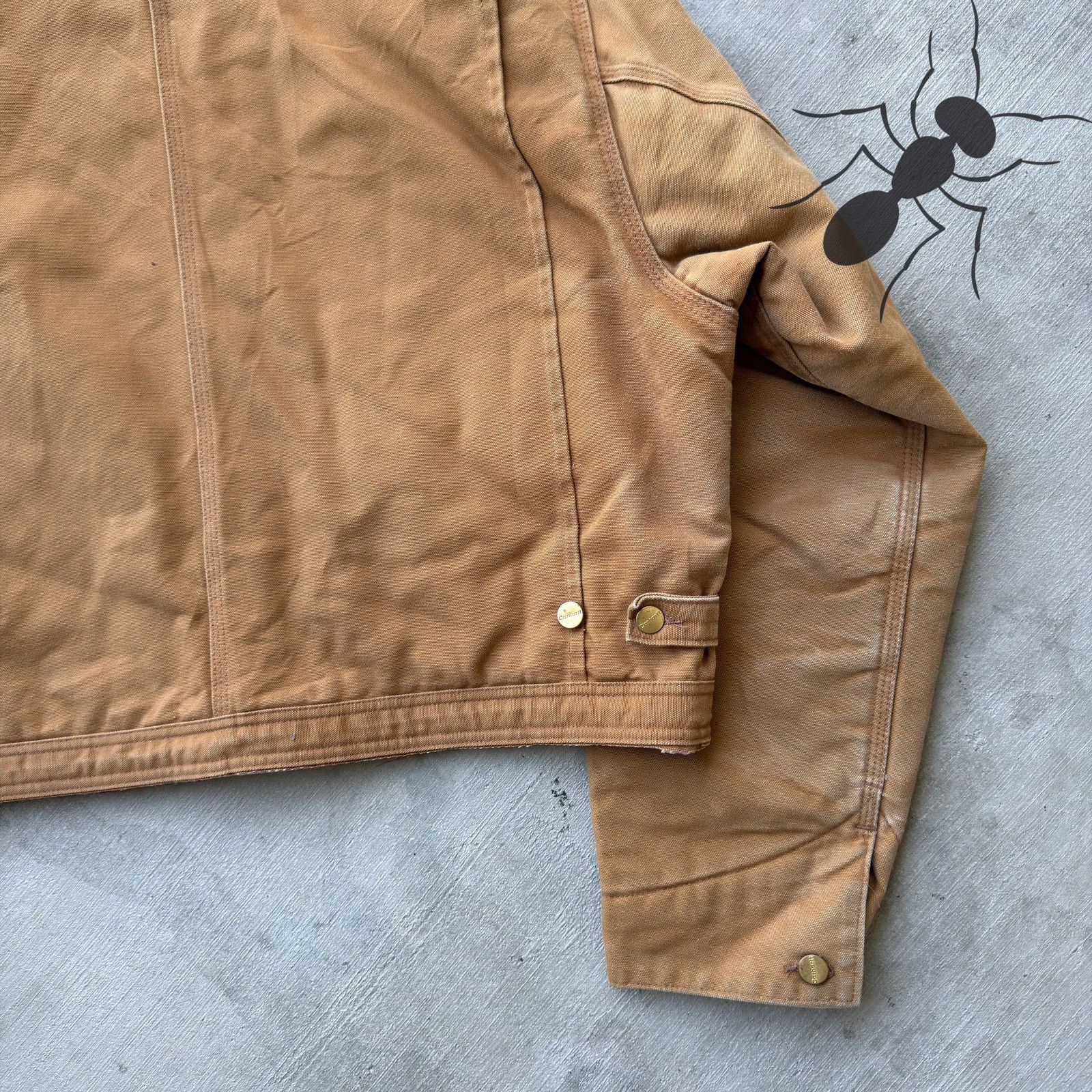 Carhartt × Vintage Carhartt brown cropped Detroit style work wear jacket Size US XL / EU 56 / 4 - 8 Thumbnail