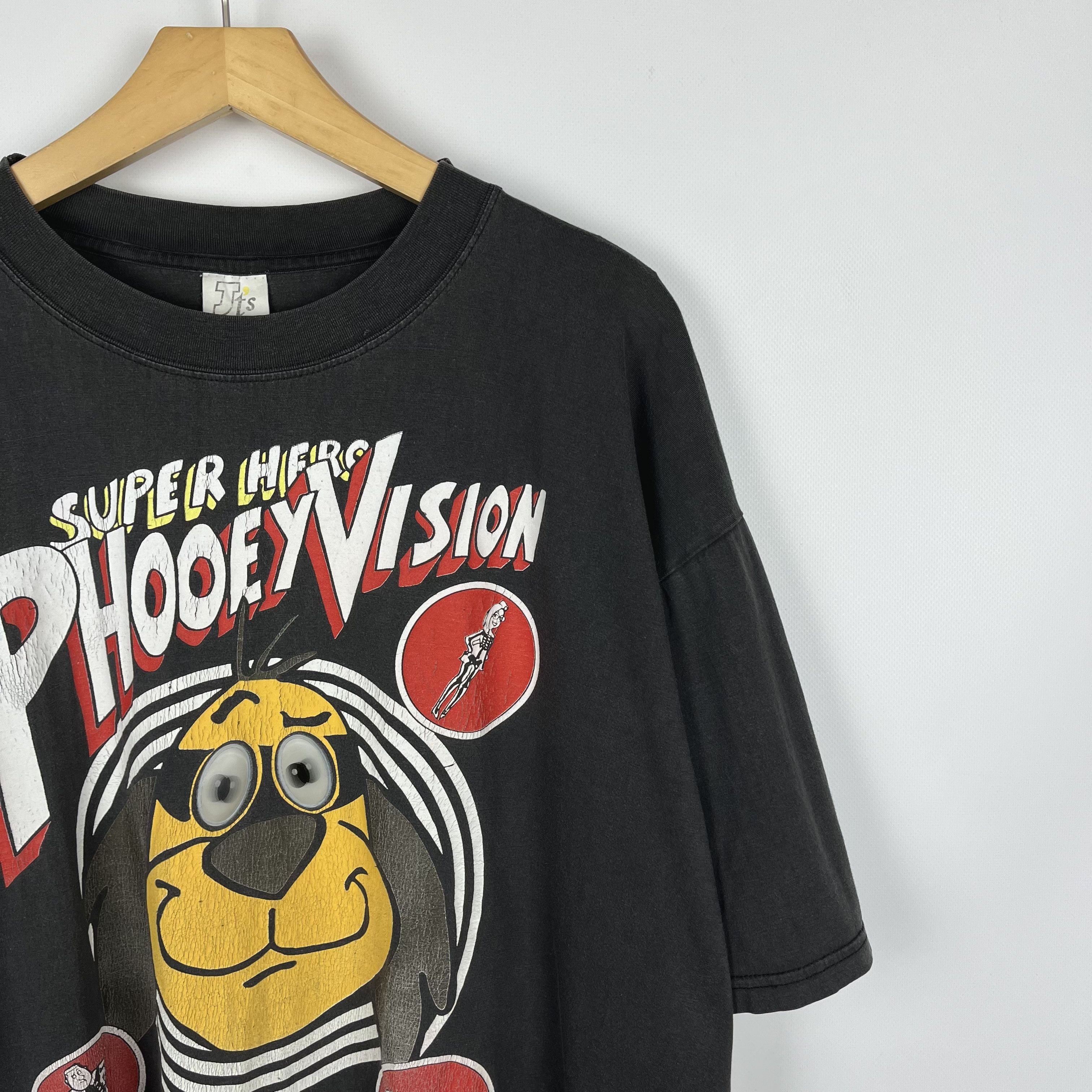 Cartoon Network Vintage Super Hero Phooey Vision Cartoon T Shirt 1994 Size US XL / EU 56 / 4 - 2 Thumbnail