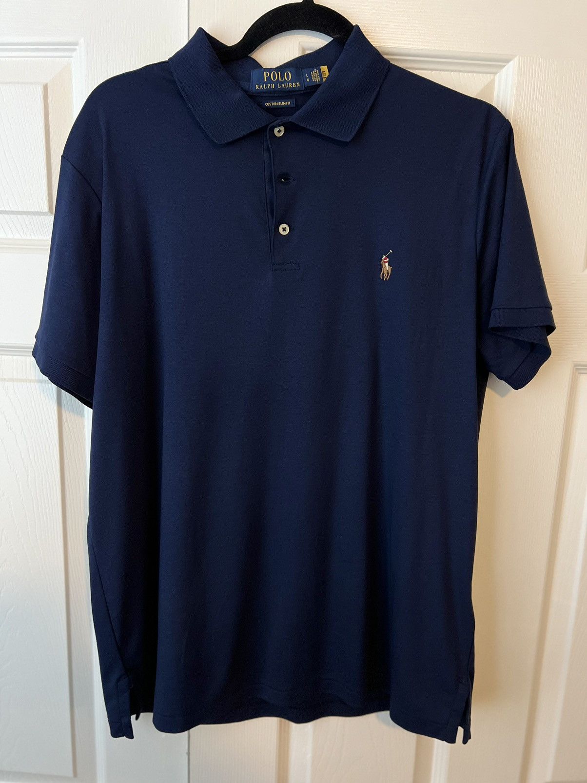 Polo Ralph Lauren Polo Ralph Lauren navy blue collar shirt Size US L / EU 52-54 / 3 - 1 Thumbnail