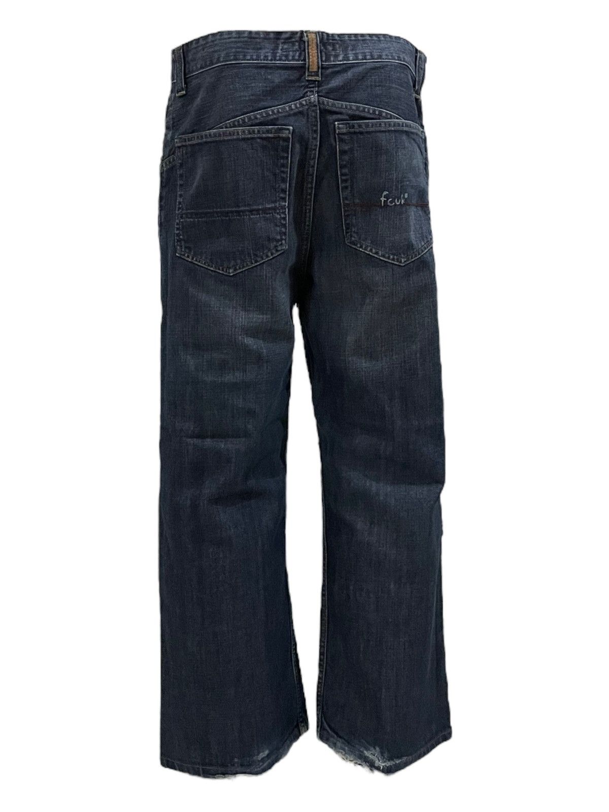 FCUK × French Connection 90s Vtg Fcuk Fuck JNCO Baggy Wide Leg Faded Jeans Size US 32 / EU 48 - 13 Thumbnail