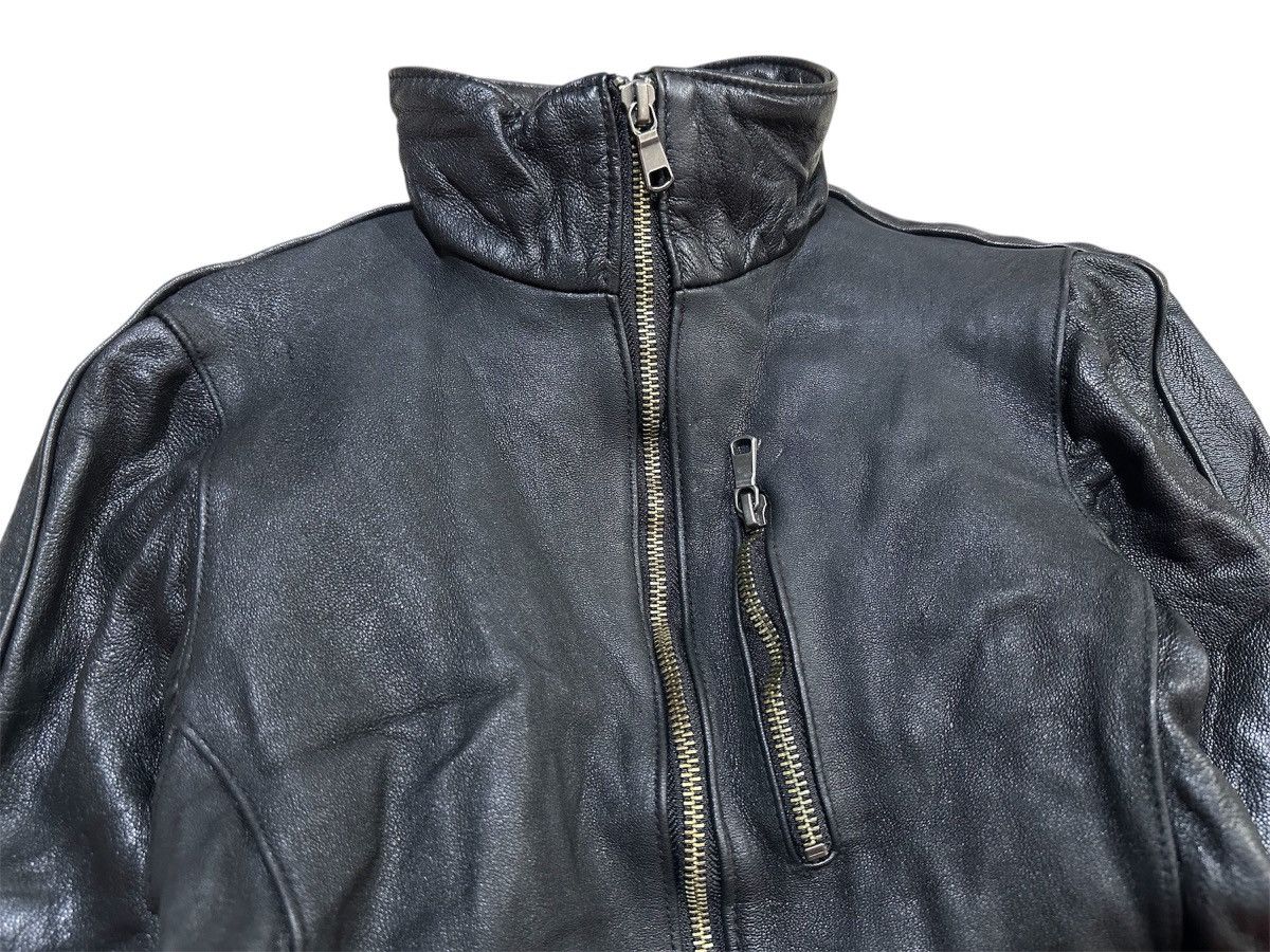 Tete Homme 🔥Y2K Archived Tete Homme Goat Leather Biker Jacket Goth Punk Size US XS / EU 42 / 0 - 2 Thumbnail