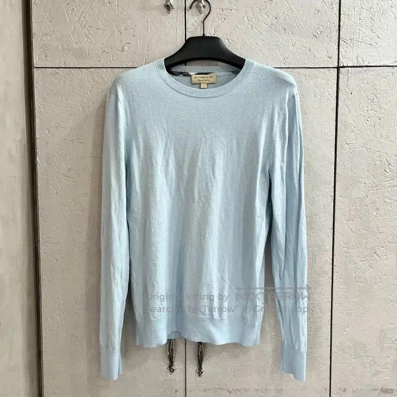 Burberry Burberry Light Blue Cashmere Knit Sweater. Size S / US 4 / IT 40 - 1 Thumbnail