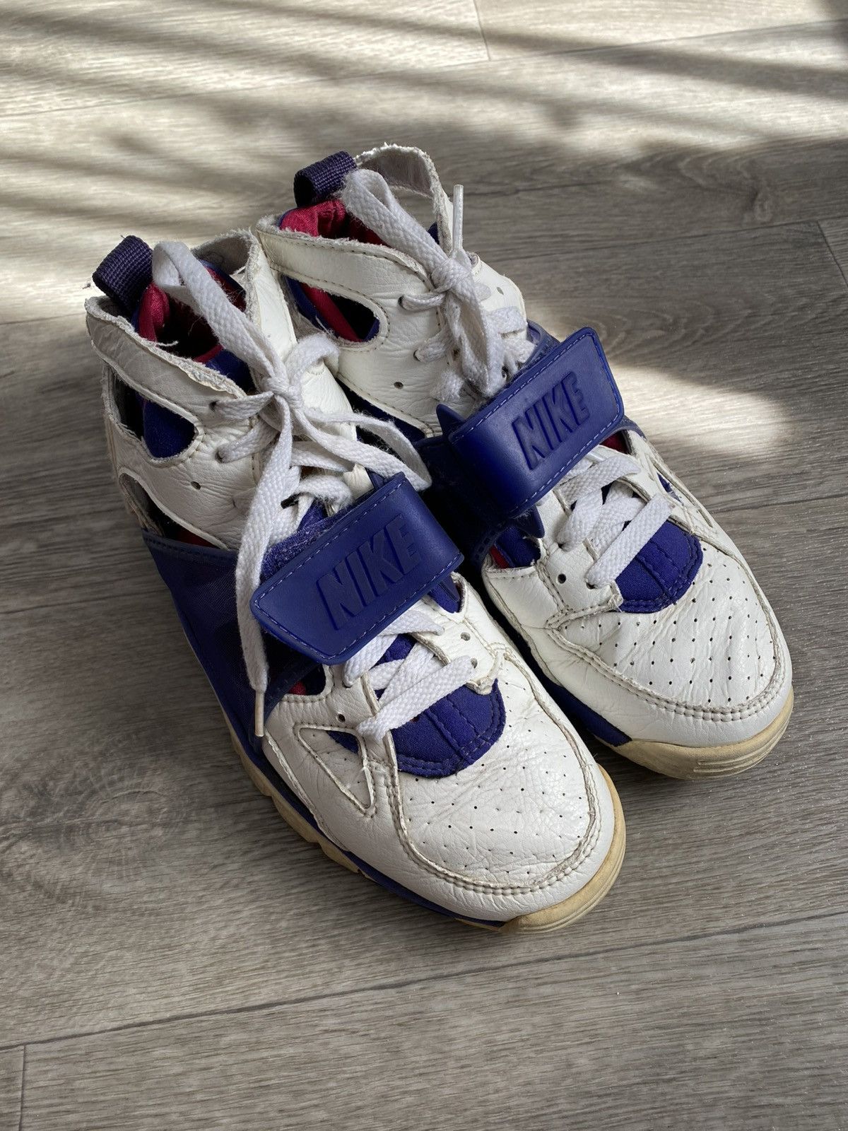Nike 🫧NIKE AIR FLIGHT HUARACHE 1991 White Size US 8 / EU 41 - 3 Thumbnail
