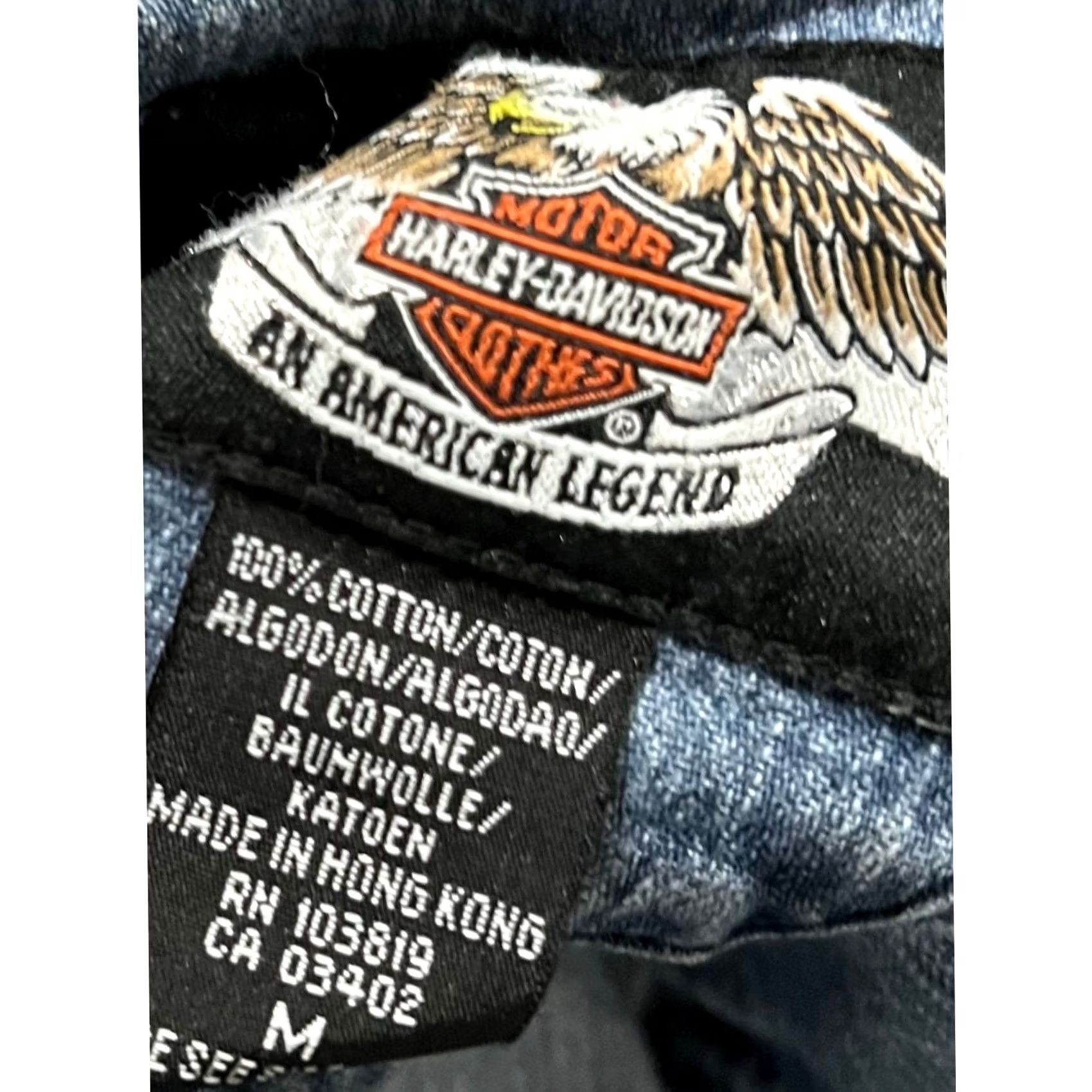 Harley Davidson VINTAGE Harley Davidson Button-Up Denim Embroidered Pocket Mens M Size US M / EU 48-50 / 2 - 6 Thumbnail