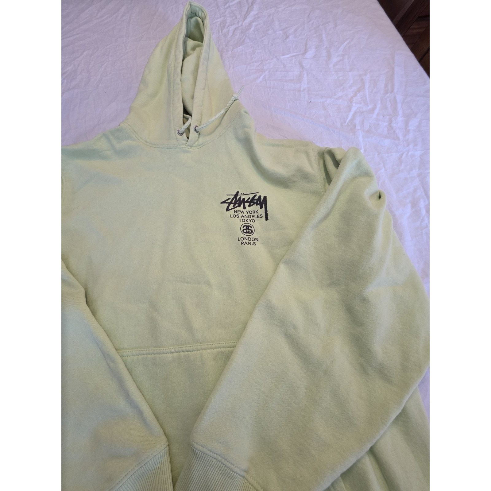 Stussy Stussy World Tour Logo Men's Size Xl Green Hoodie Sweatshirt Size US XL / EU 56 / 4 - 8 Thumbnail
