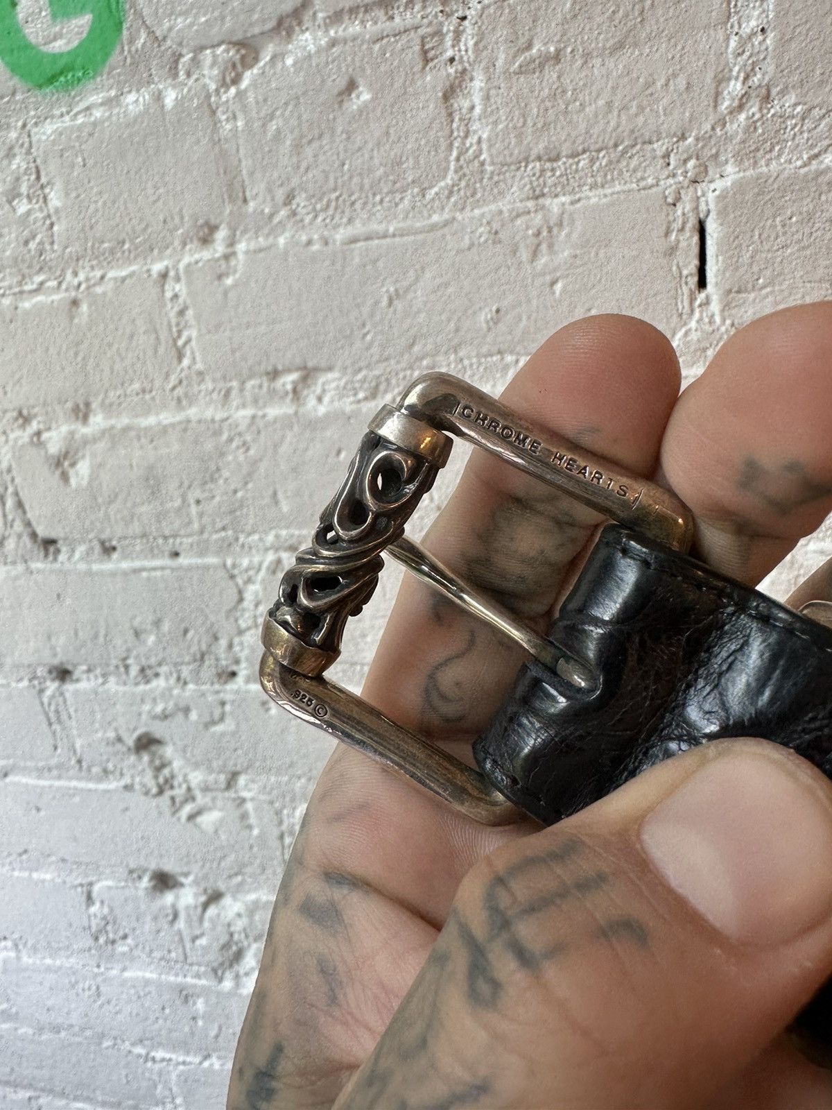 Chrome Hearts CHROME HEARTS NEW CROCODILE CROC ROLLER BELT 32 33 34 Size ONE SIZE - 7 Thumbnail