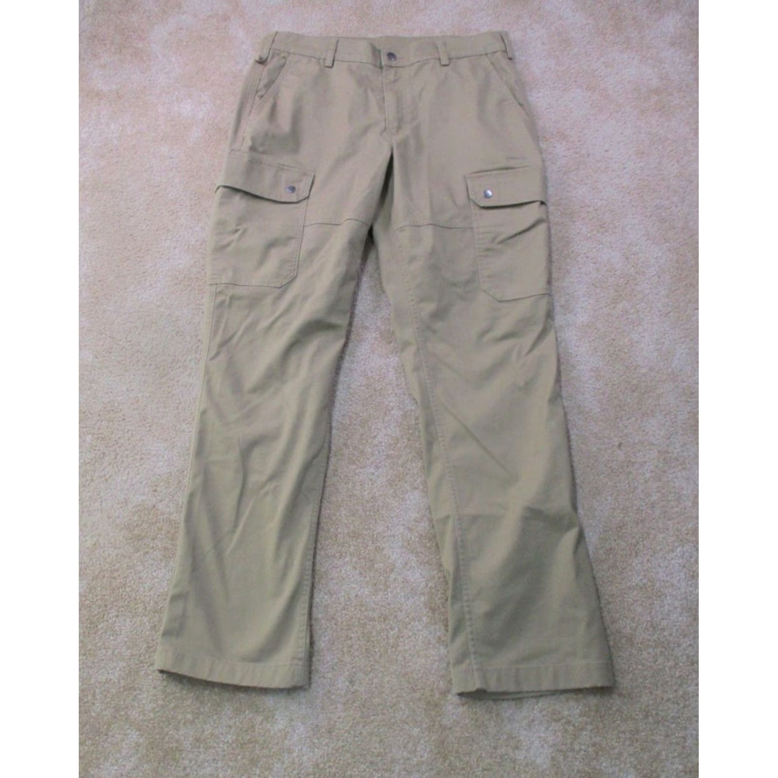 Vintage Duluth Trading 40 Grit Cargo Pants Men's 36x34 Beige Workwear Stretch Cargo Pocket Size US 36 / EU 52 - 2 Thumbnail