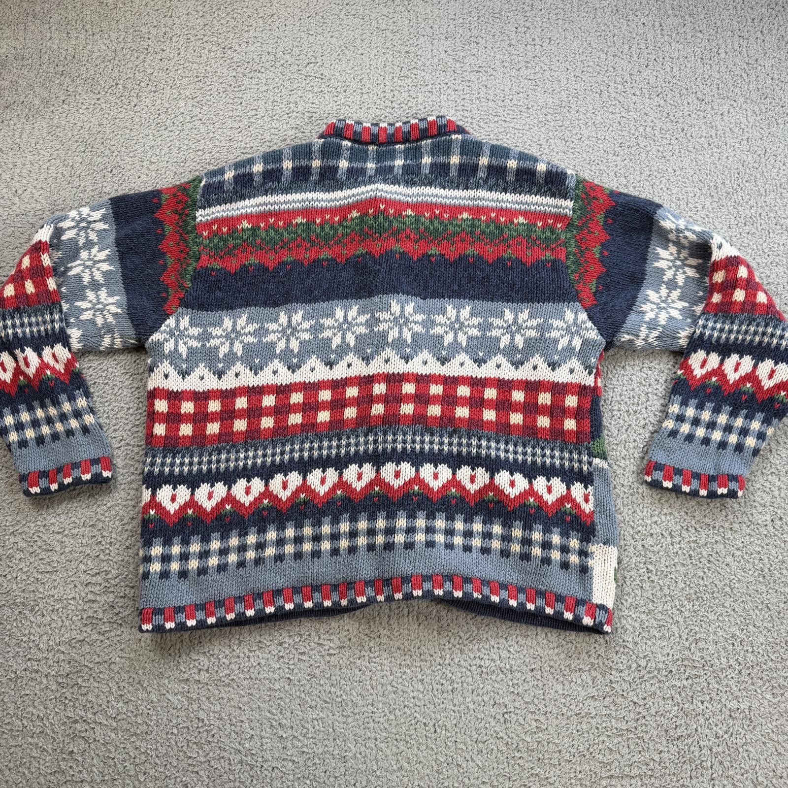 Other Vintage 90s Heirloom Collectibles Christmas Cardigan Sweater Size XL / US 12-14 / IT 48-50 - 2 Thumbnail