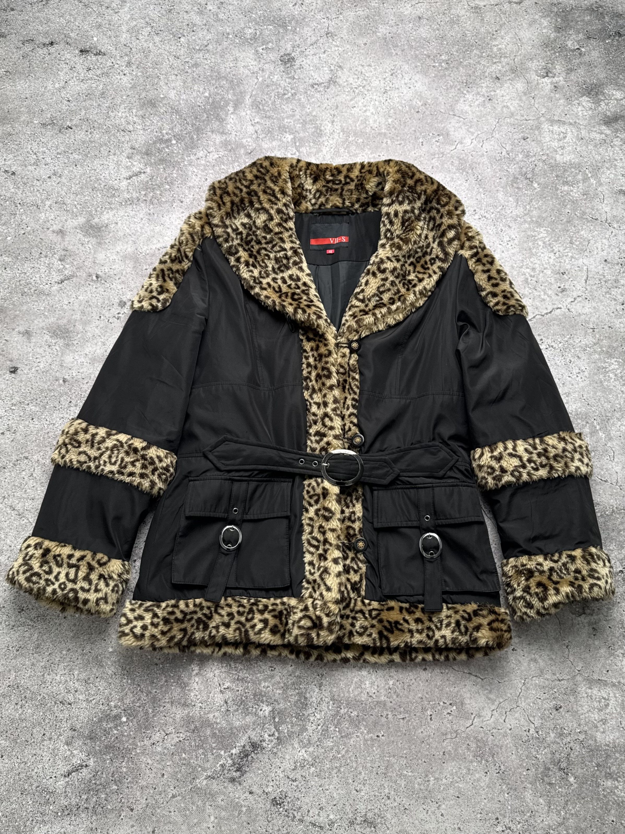 Vintage Vintage Jacket With Faux Sheepskin Details C5(V412) Size L / US 10 / IT 46 - 1 Thumbnail