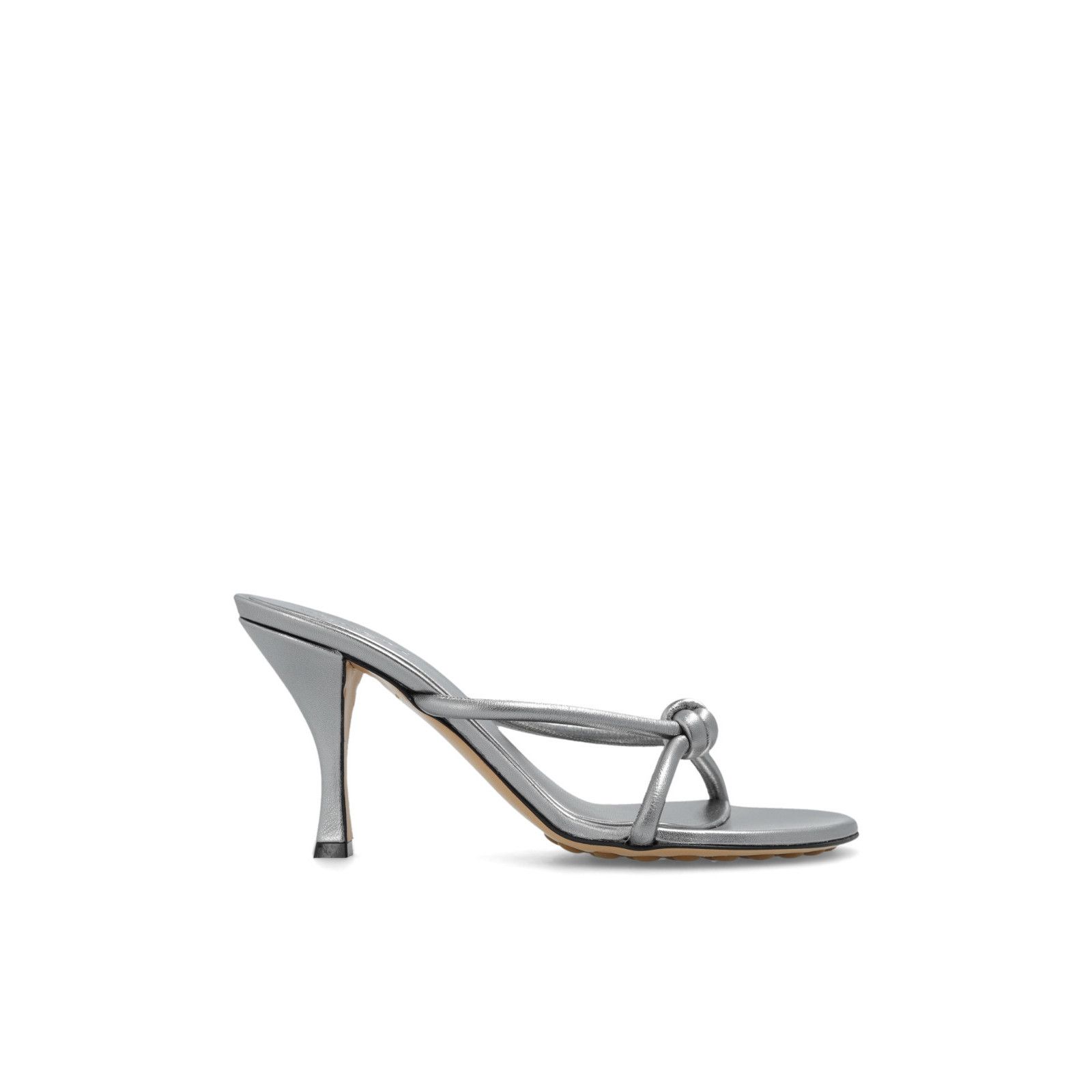 BOTTEGA VENETA Blink Silver Mules New & Authentic (Women's s