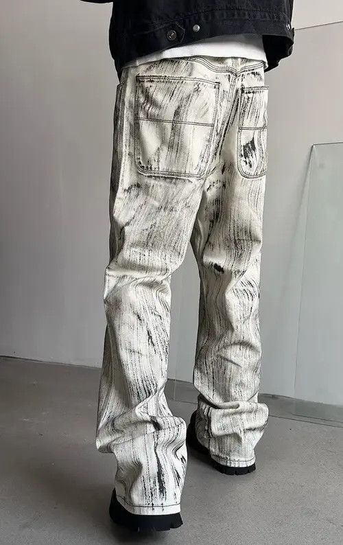 Japanese Brand Hirota x Koike Avant garde fashion painted jeans pants Size US 32 / EU 48 - 4 Thumbnail