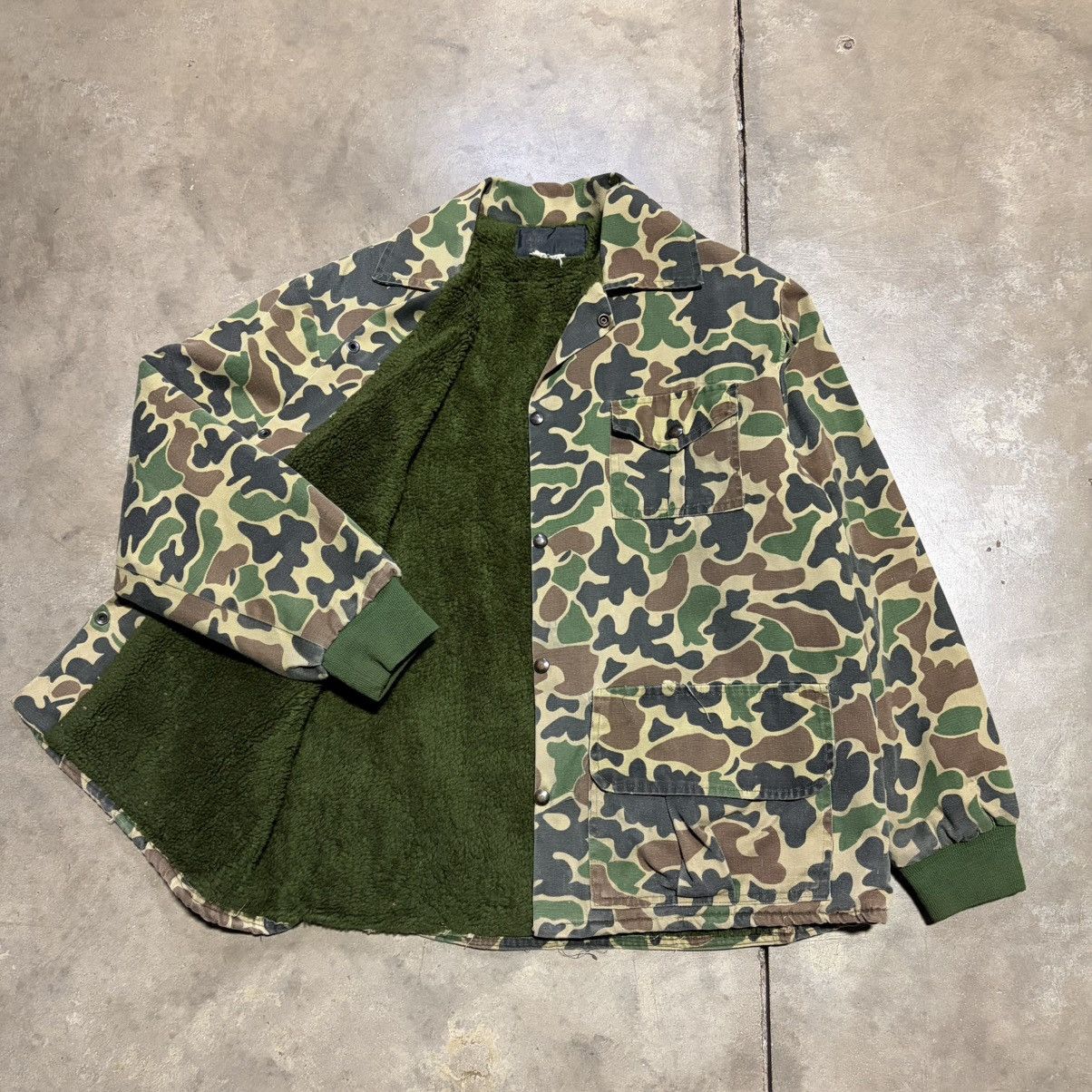 Vintage Vintage 80s Duck Camo Chore Jacket Hunting Outdoor Utility Size US L / EU 52-54 / 3 - 5 Thumbnail