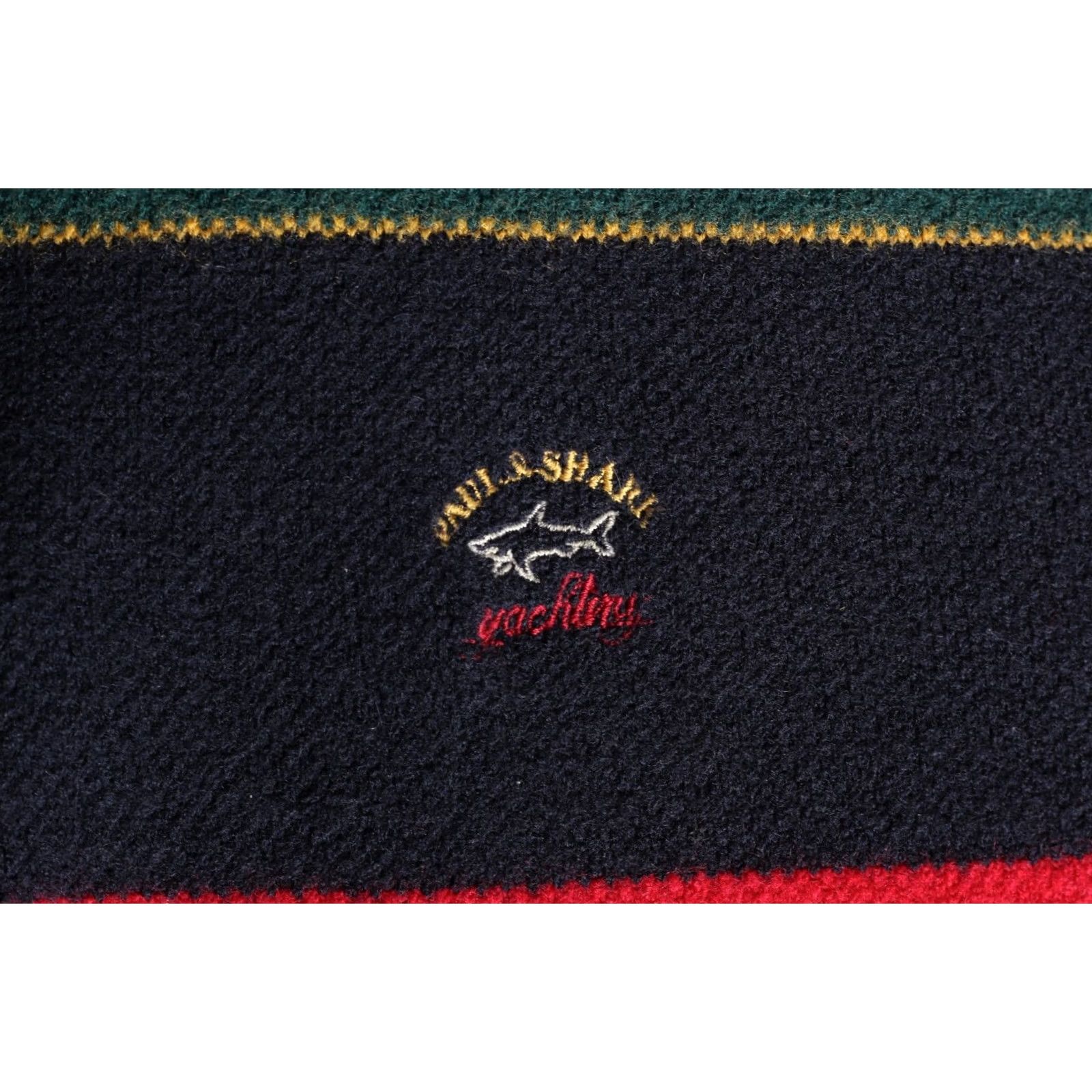Paul & Shark PAUL & SHARK Yachting Vintage Wool Jumper Pullover Men L Multicoloured Knit Striped Collared Wool Classic Designer Vintage Mens Jump er Size US L / EU 52-54 / 3 - 4 Thumbnail