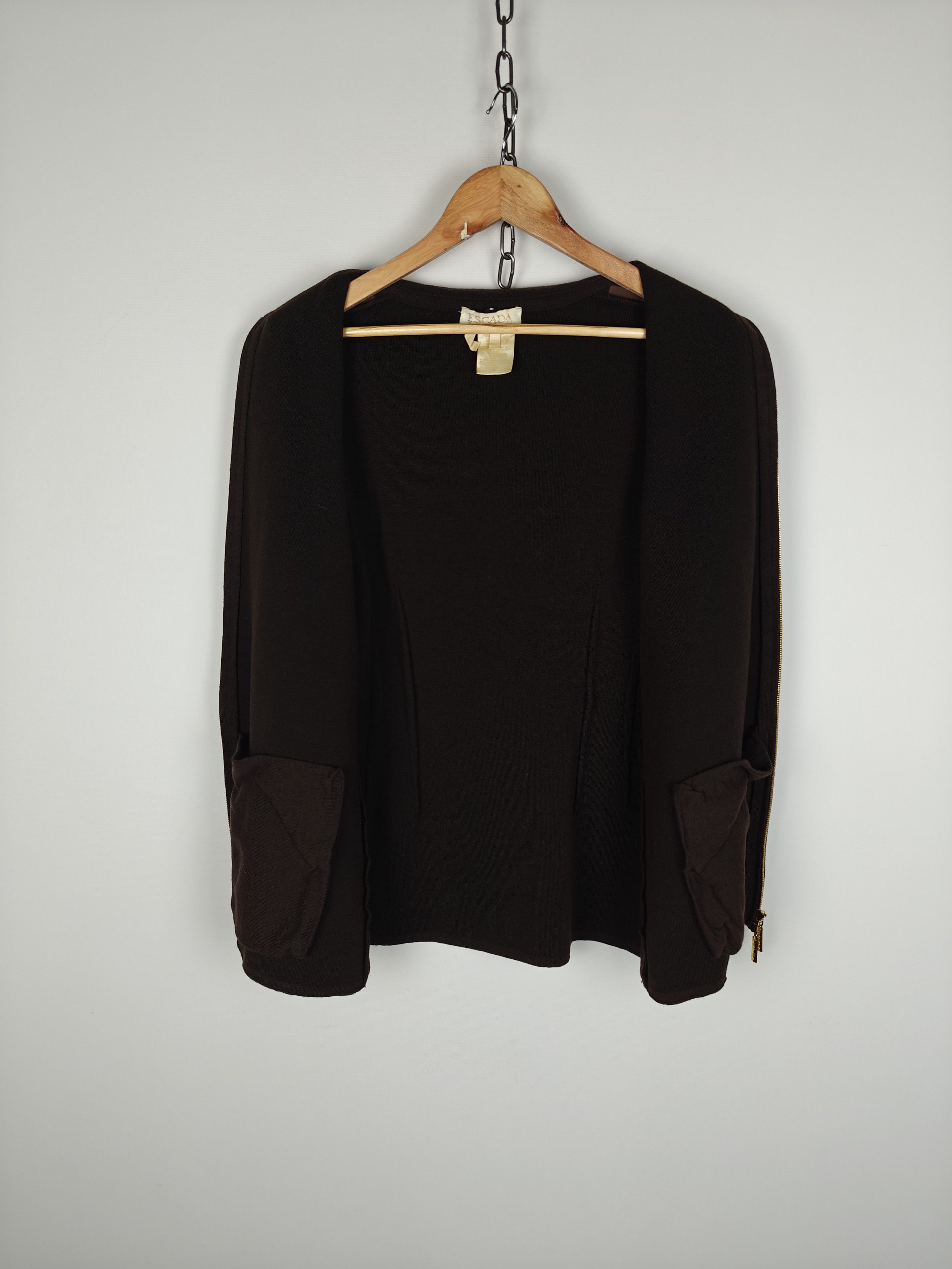 Escada Escada Margaretha Ley Wool/Cashmere Jacket VTG Zip size 44 Size M / US 6-8 / IT 42-44 - 8 Thumbnail