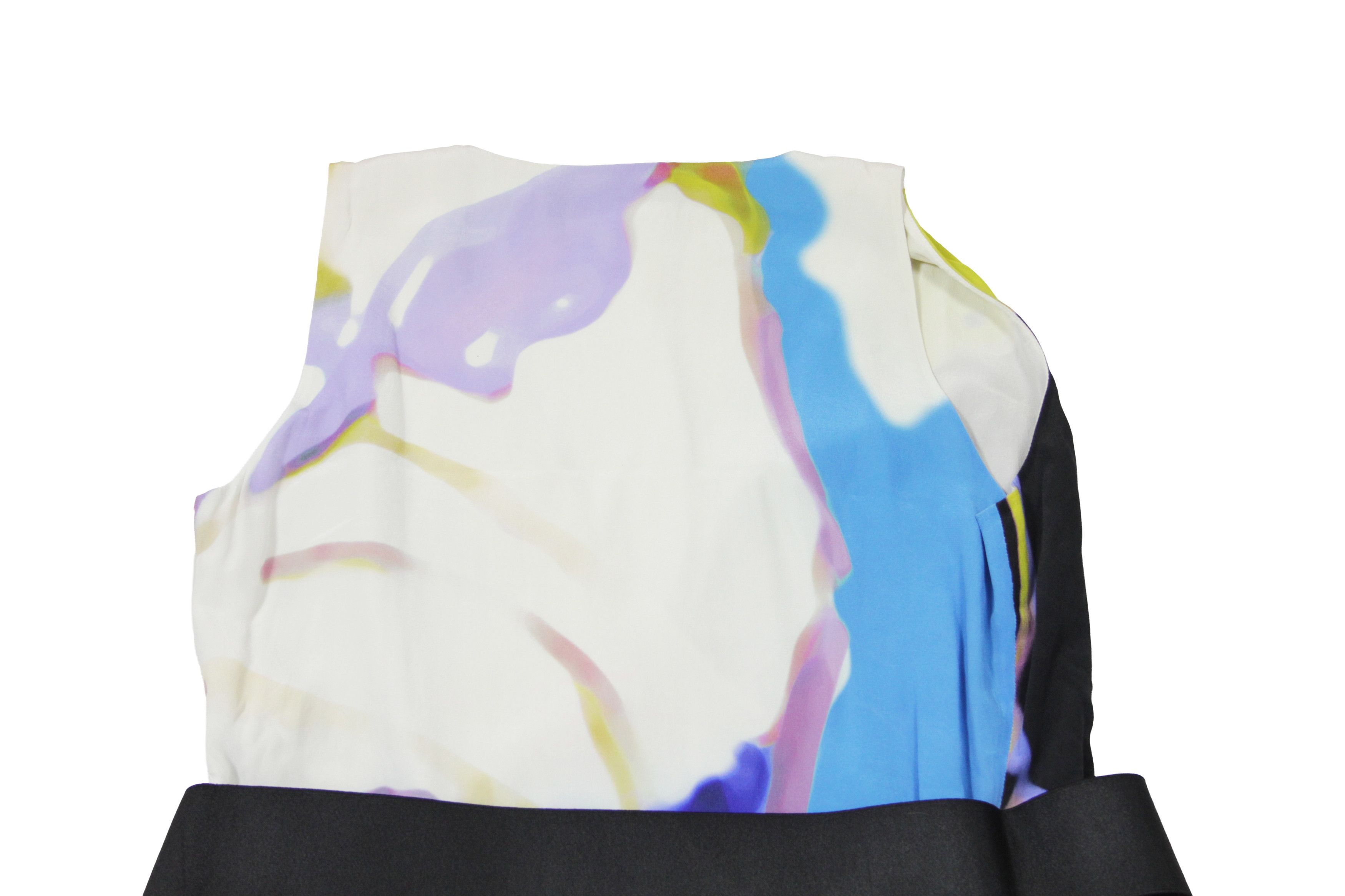Versace 2012 Sea Motive Silk Abstract Dress Size M / US 6-8 / IT 42-44 - 8 Thumbnail