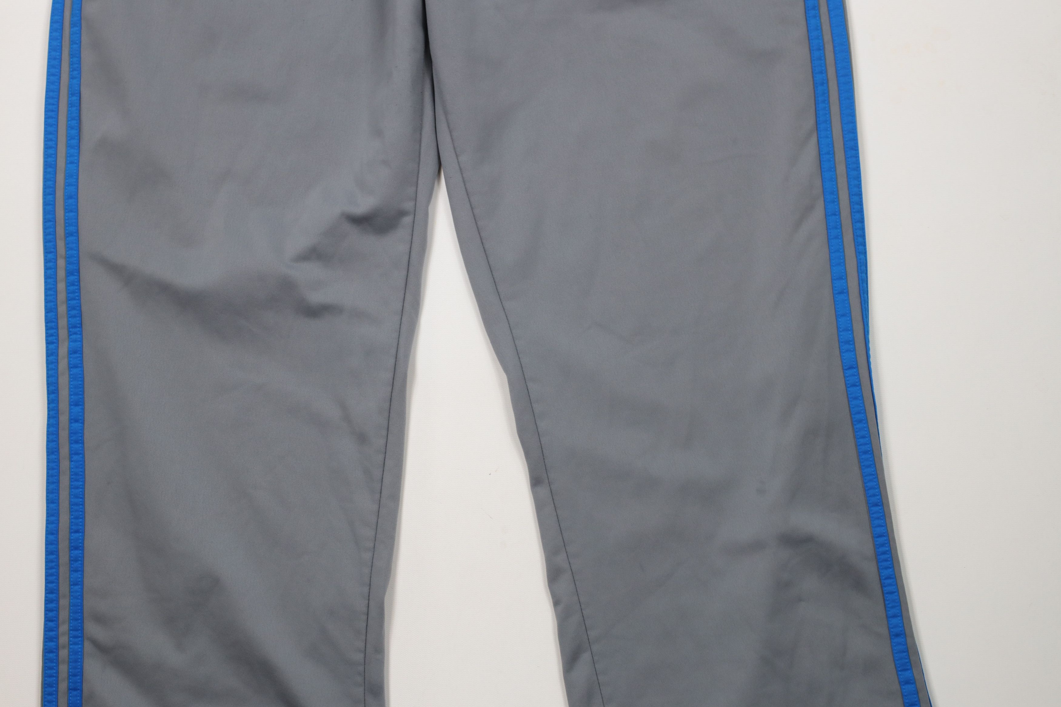 Adidas × Vintage Vintage Y2K Adidas Striped Wide Leg Sweatpants Pants Gray Size US 36 / EU 52 - 3 Thumbnail