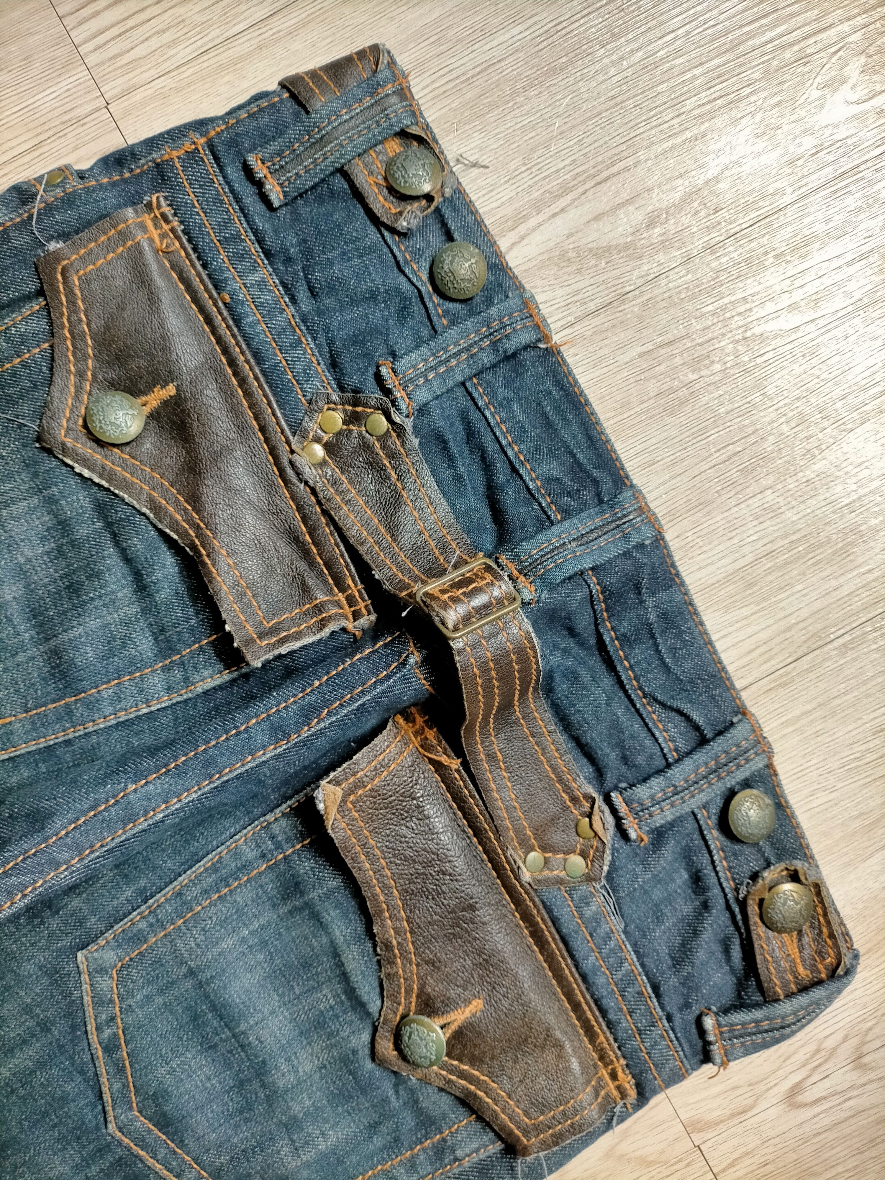 If Six Was Nine Ozz-First Pinball Japanese Flare Leather Cotton Boot cut Size US 30 / EU 46 - 14 Thumbnail