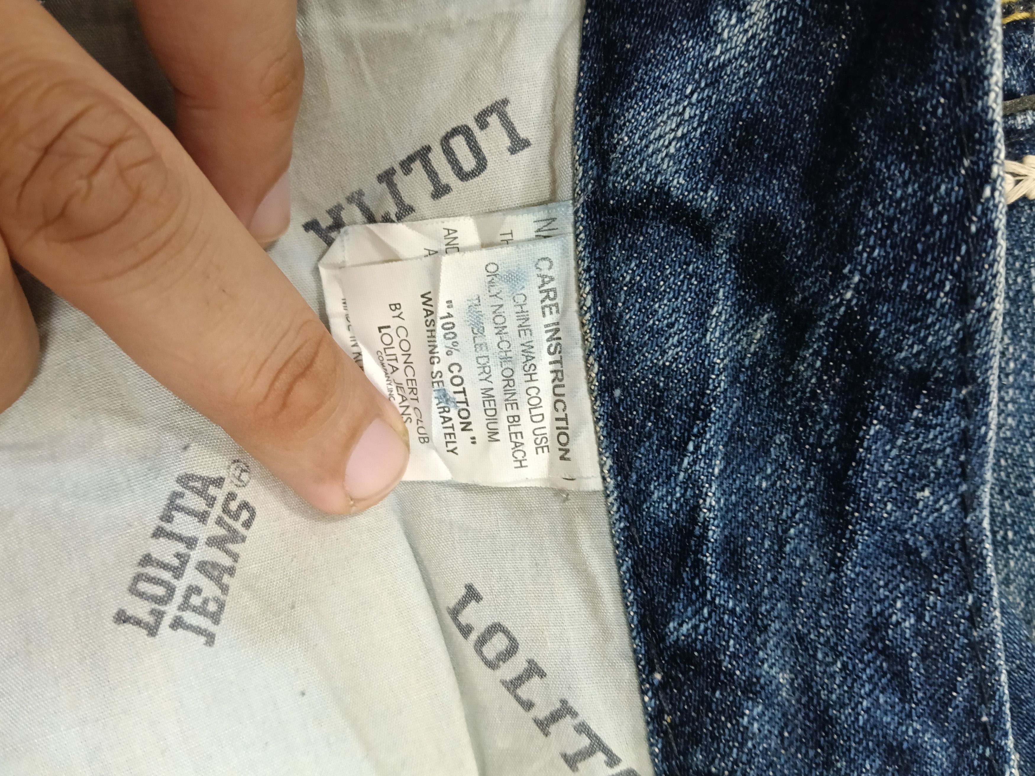 Japanese Brand 💥Flared Distressed Lolita Jeans 💥 Size US 34 / EU 50 - 12 Thumbnail