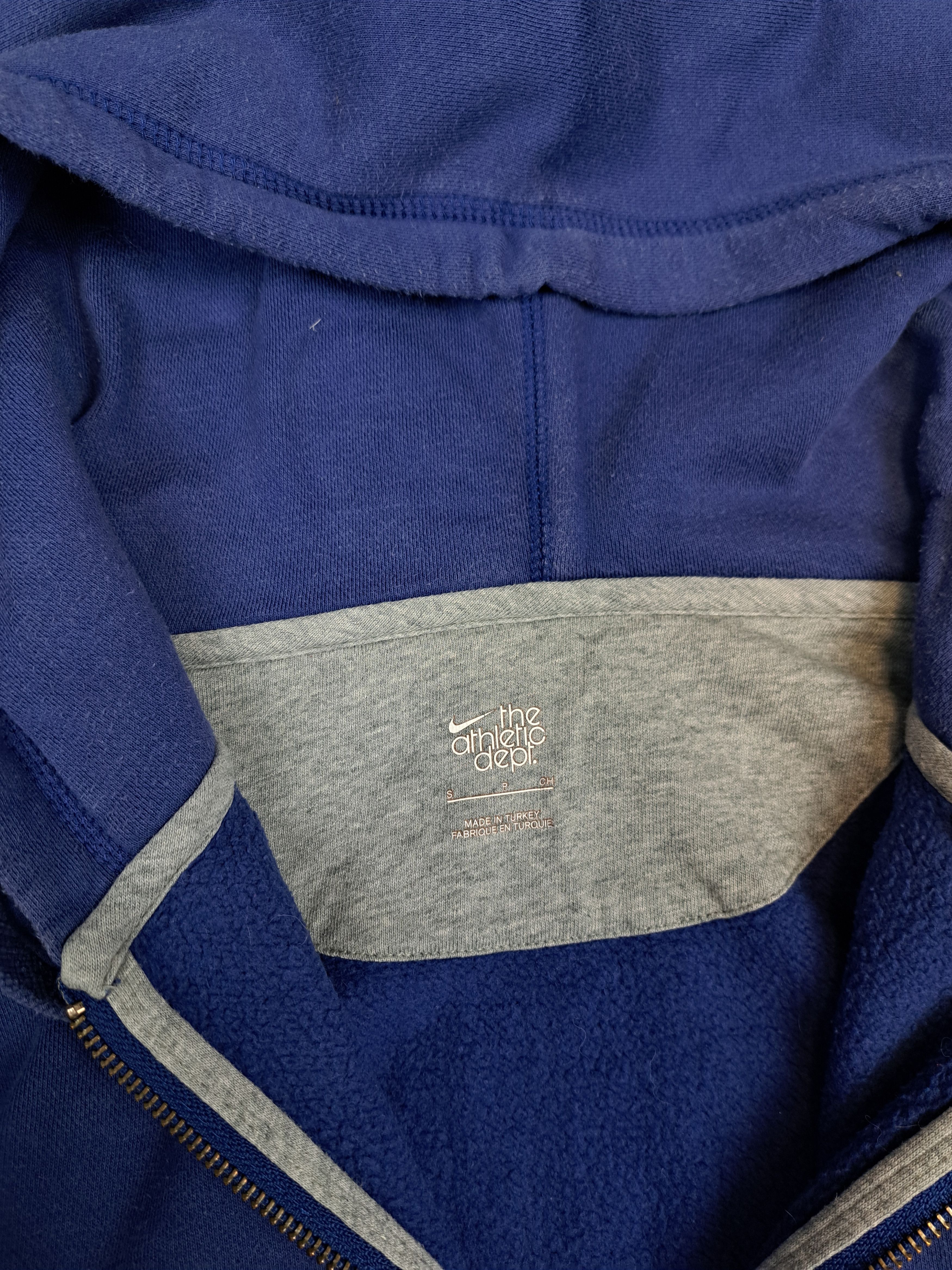 Nike Vintage Nike Water Blue Boxy Zip Up Hooodie 00s Size US S / EU 44-46 / 1 - 5 Thumbnail