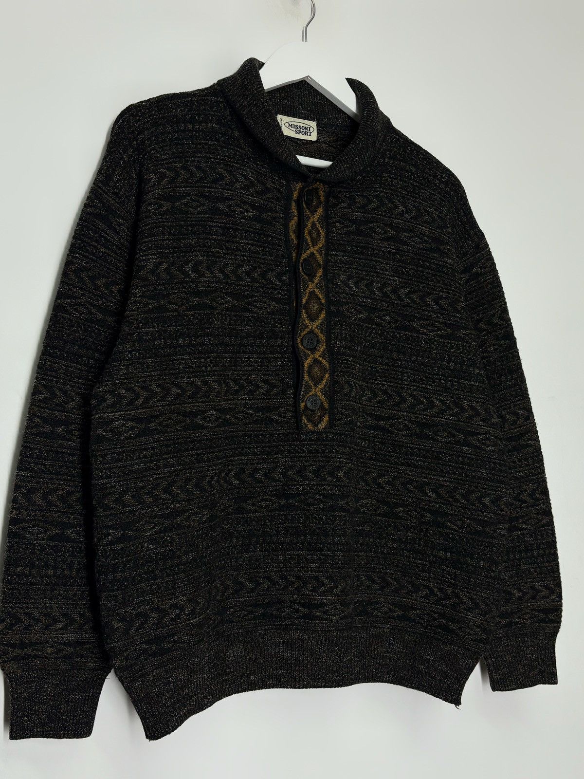 Missoni Missoni Sport Vintage Wool Knitted Sweater Multicoloured Size US L / EU 52-54 / 3 - 3 Thumbnail