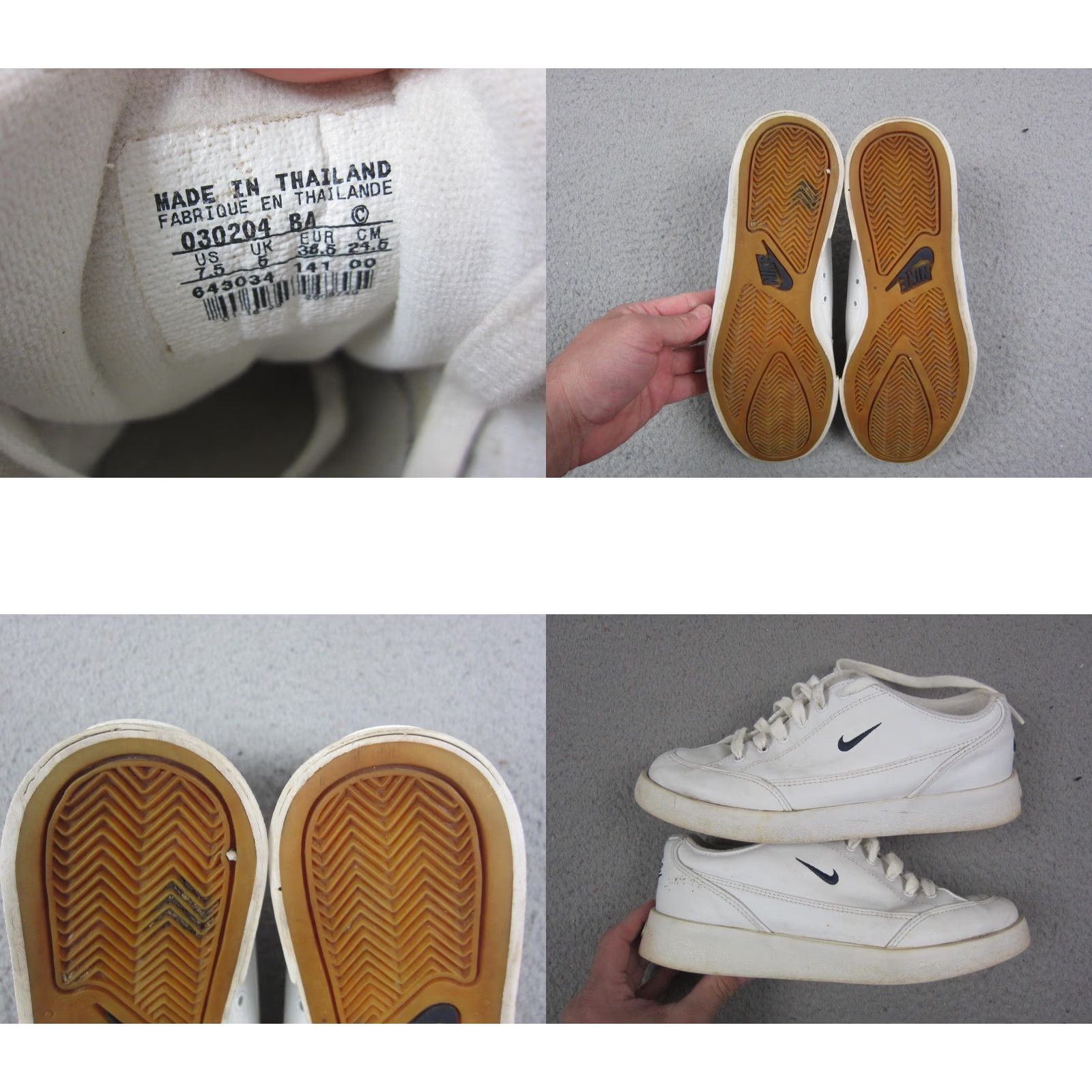 Nike VINTAGE Nike Shoes Womens 7.5 White Low Top 90s Challenge Court Sneakers Ladies Size M / US 6-8 / IT 42-44 - 8 Thumbnail