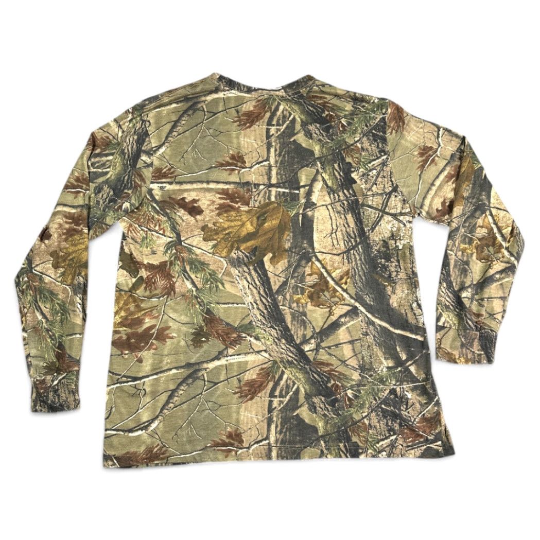 Realtree RealTree Camouflage Shirt Adult XL Brown Camo Hunting Outdoor Men Long Sleeve Crew Neck Cotton Blend Realtree Logo - Shirt Size US XL / EU 56 / 4 - 3 Thumbnail