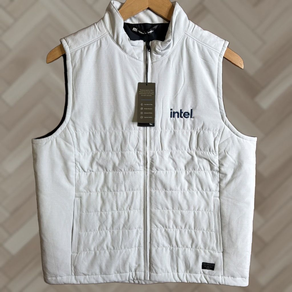TravisMathew Travis Mathew Vest Men M Cold Bay Embroidered Logo Gray Zip Full Zip Insulated Pockets Stand-Up Collar Outdoor Hiking NWT INTEL Vintage No N/A Size US M / EU 48-50 / 2 - 1 Thumbnail