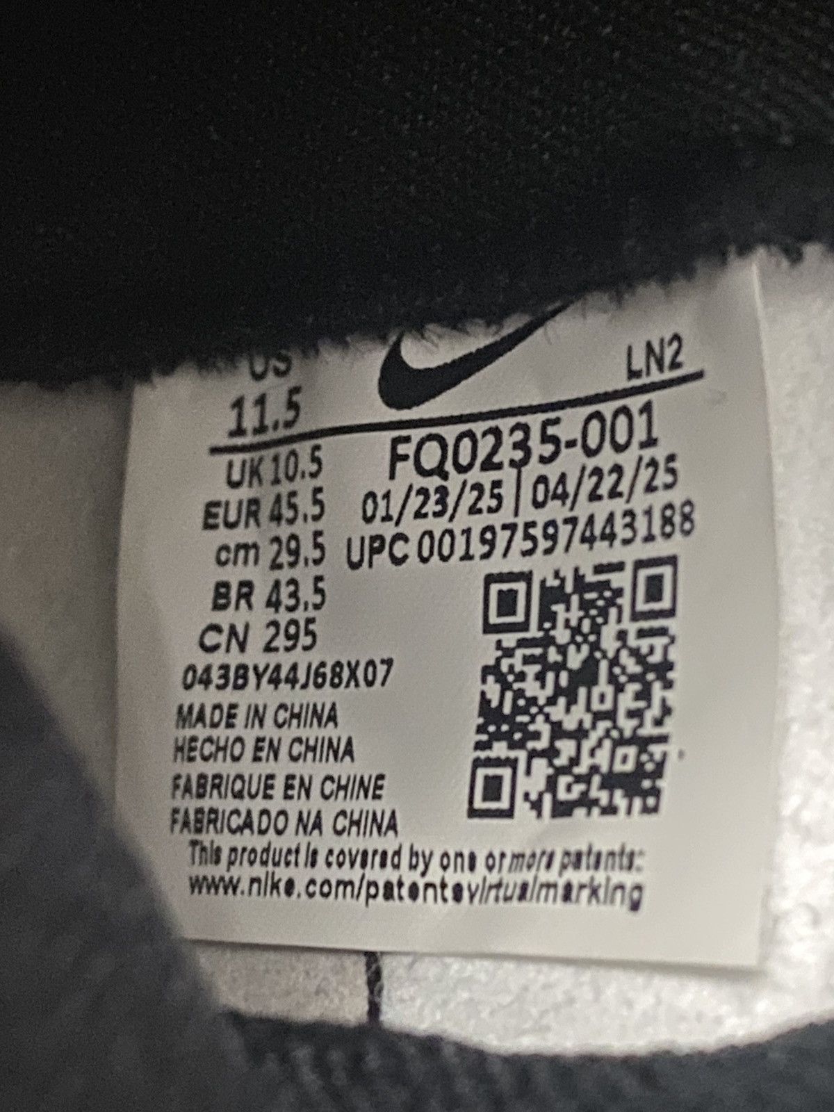 Nike Size 11.5 - Nike Vapor Edge 360 Untouchable Black Men’s Size US 11.5 / EU 44-45 - 9 Thumbnail