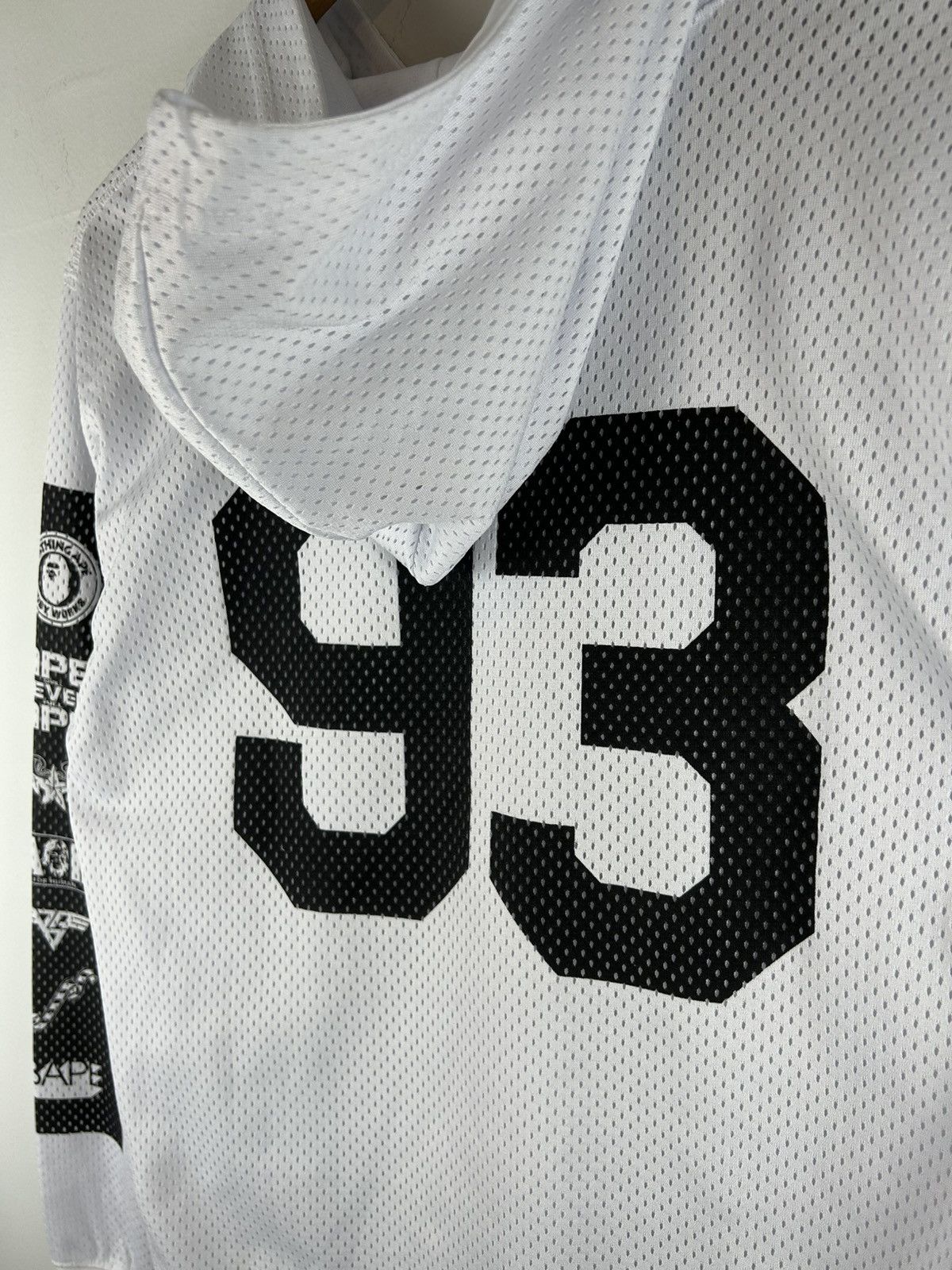 Bape Bape Mesh Numbering Hoodie Size US L / EU 52-54 / 3 - 4 Thumbnail