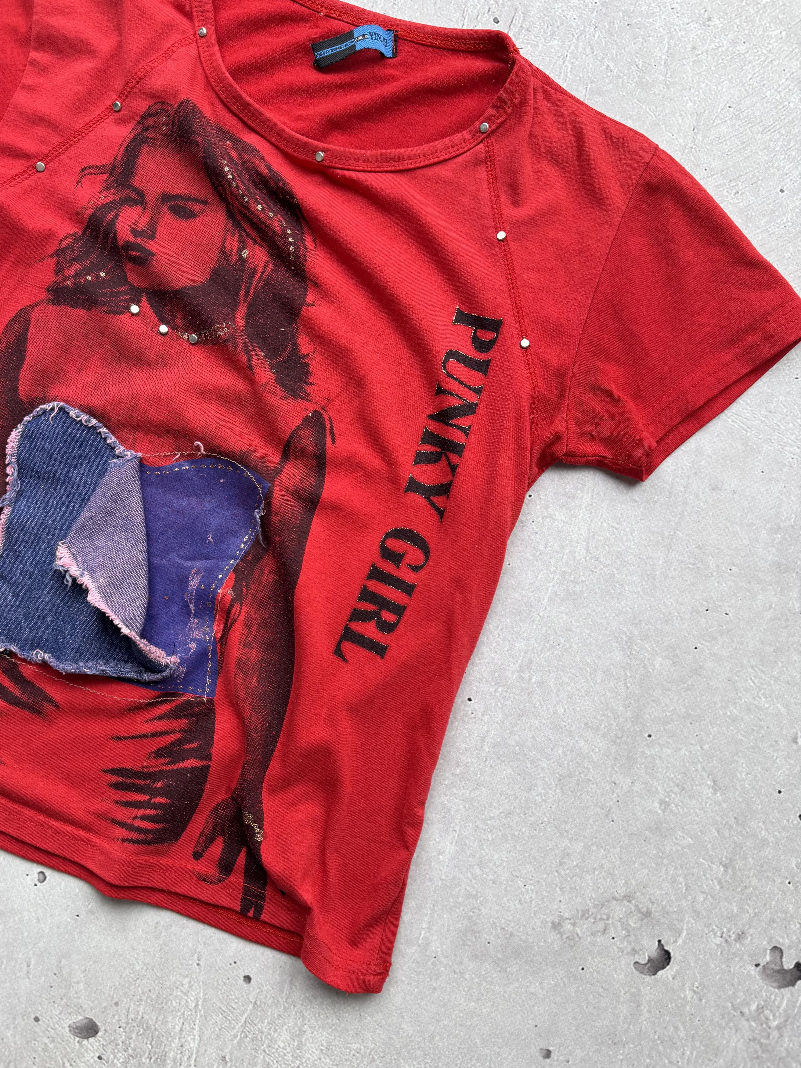 Japanese Brand × Vintage Vintage Punky Girl T-Shirt Size M / US 6-8 / IT 42-44 - 3 Thumbnail