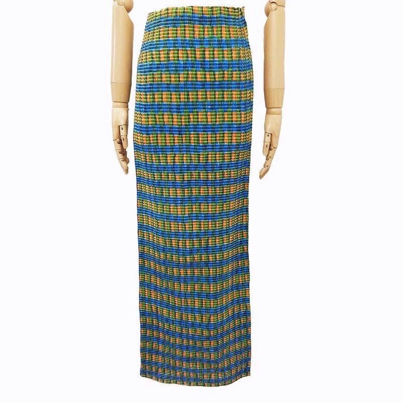 issey miyake size:m Retro color-blocked half skirt 2506-Ne