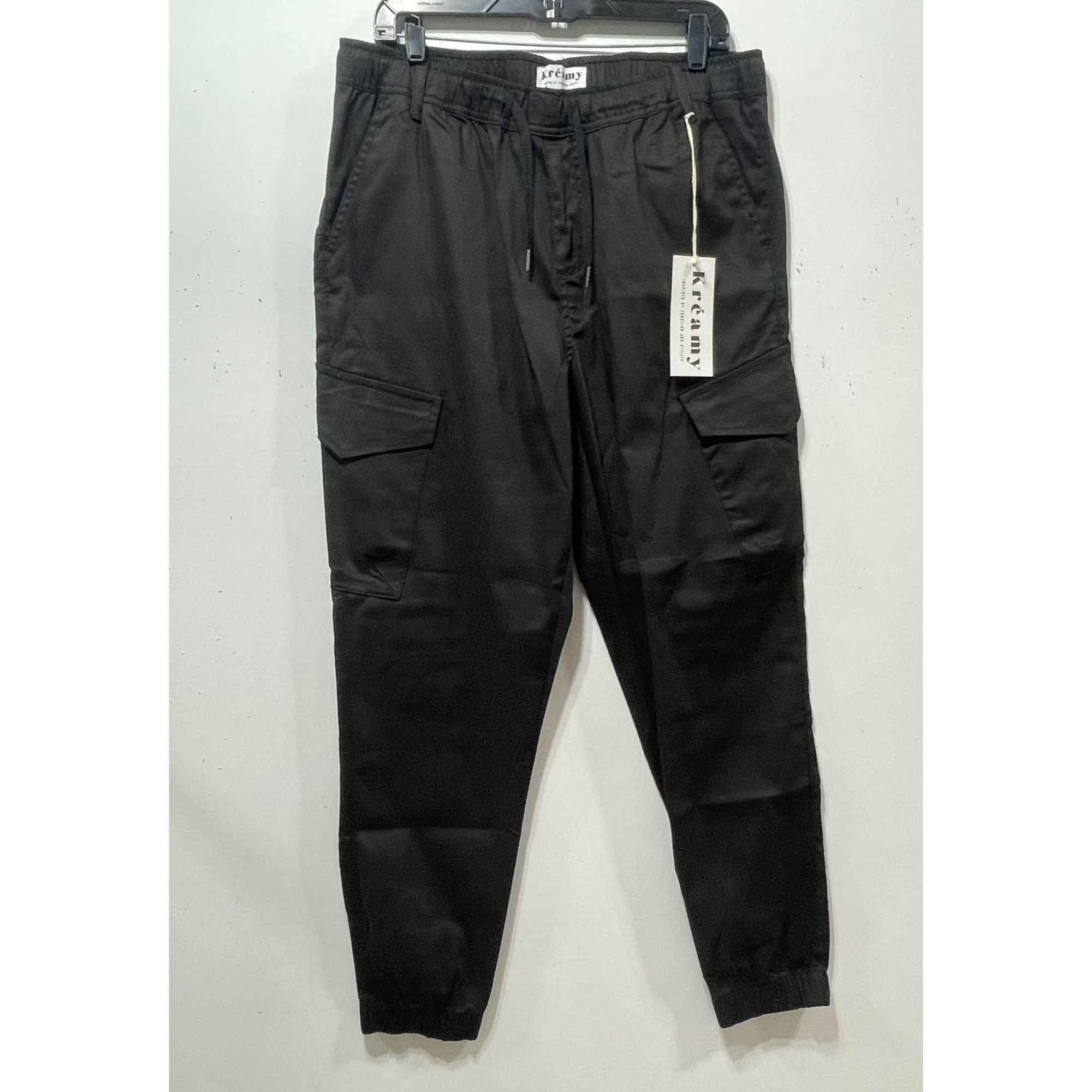 Other Kreamy - Women's Cozy Cargo Jogger Pants With Multi Pockets Size 34" / US 12 / IT 48 - 14 Thumbnail