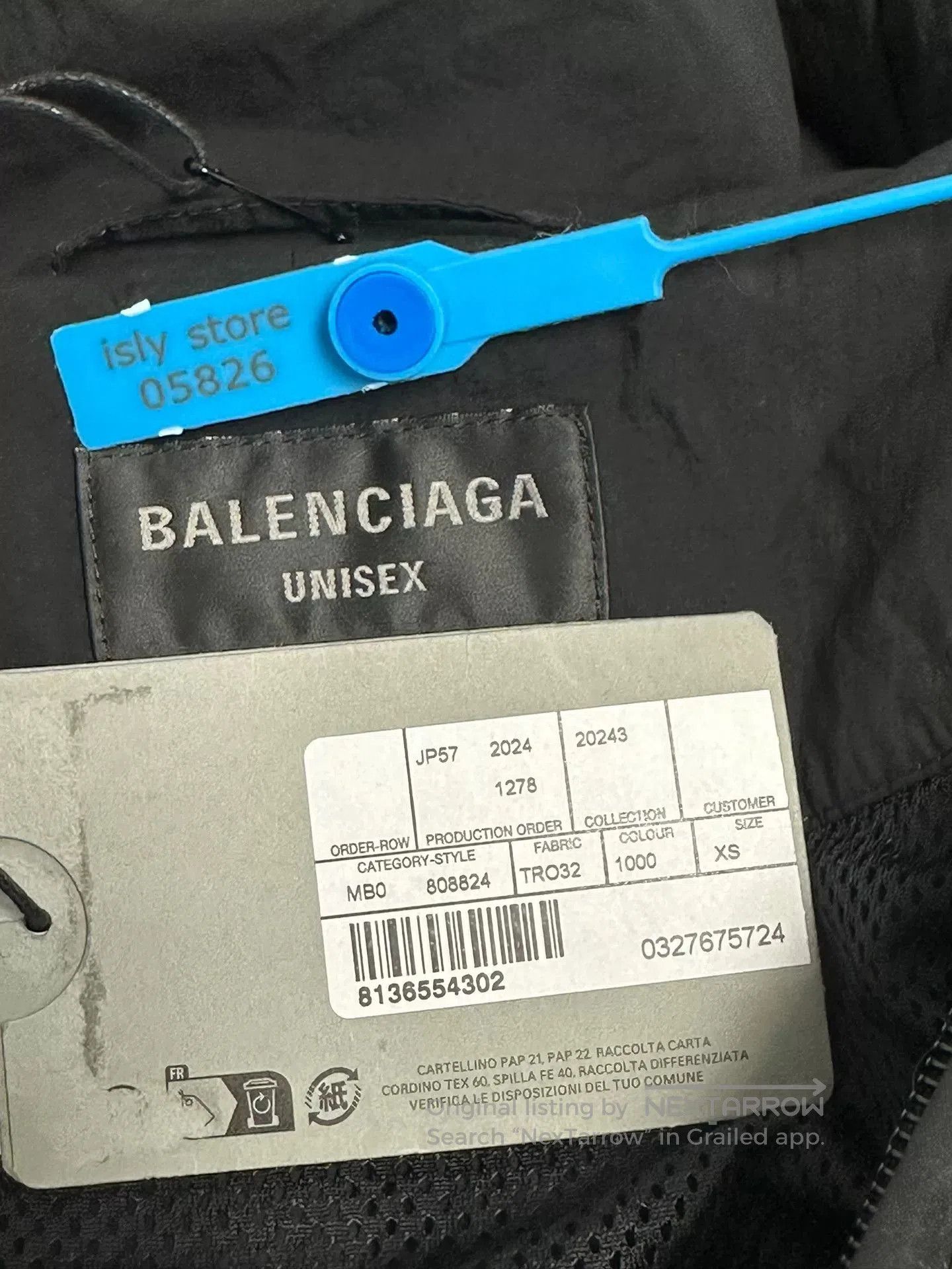 Balenciaga Balenciaga Black Nylon Drawstring Hooded Jacket. Size US XS / EU 42 / 0 - 4 Thumbnail