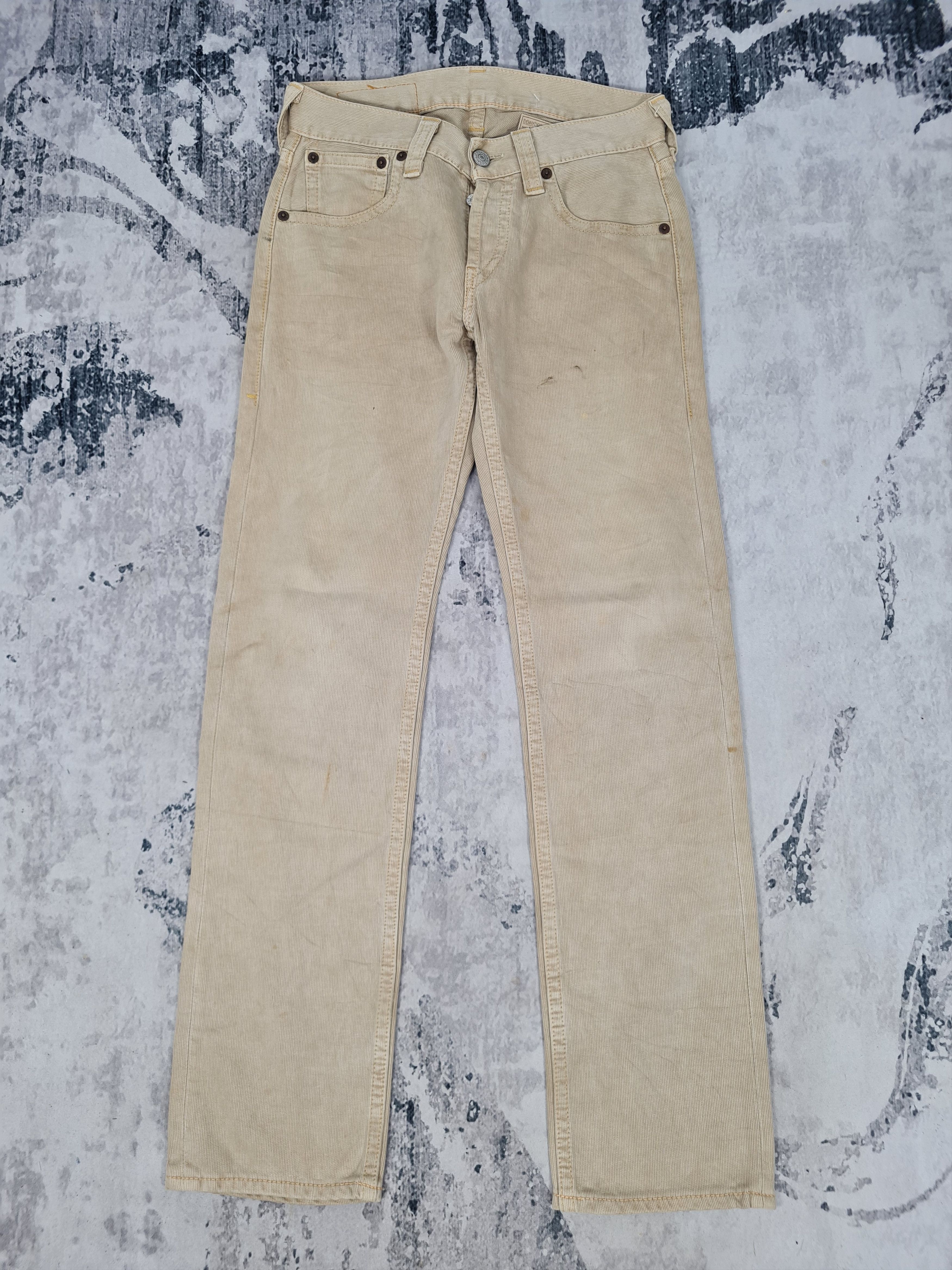 Levi's Vintage Clothing Vtg LEVIS 901 Qudroy Cream Straight Cut L0367 Size 32X33 Size US 32 / EU 48 - 1 Thumbnail