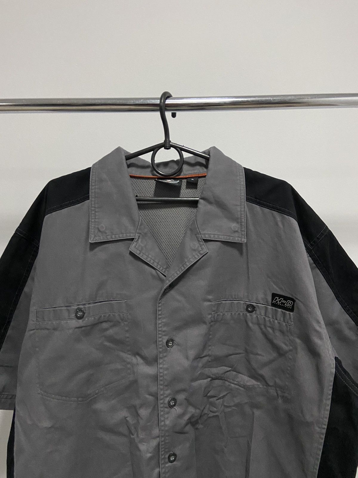 Harley Davidson × Vintage Harley Davidson buttons shirt vintage big logo biker Size US XL / EU 56 / 4 - 3 Thumbnail