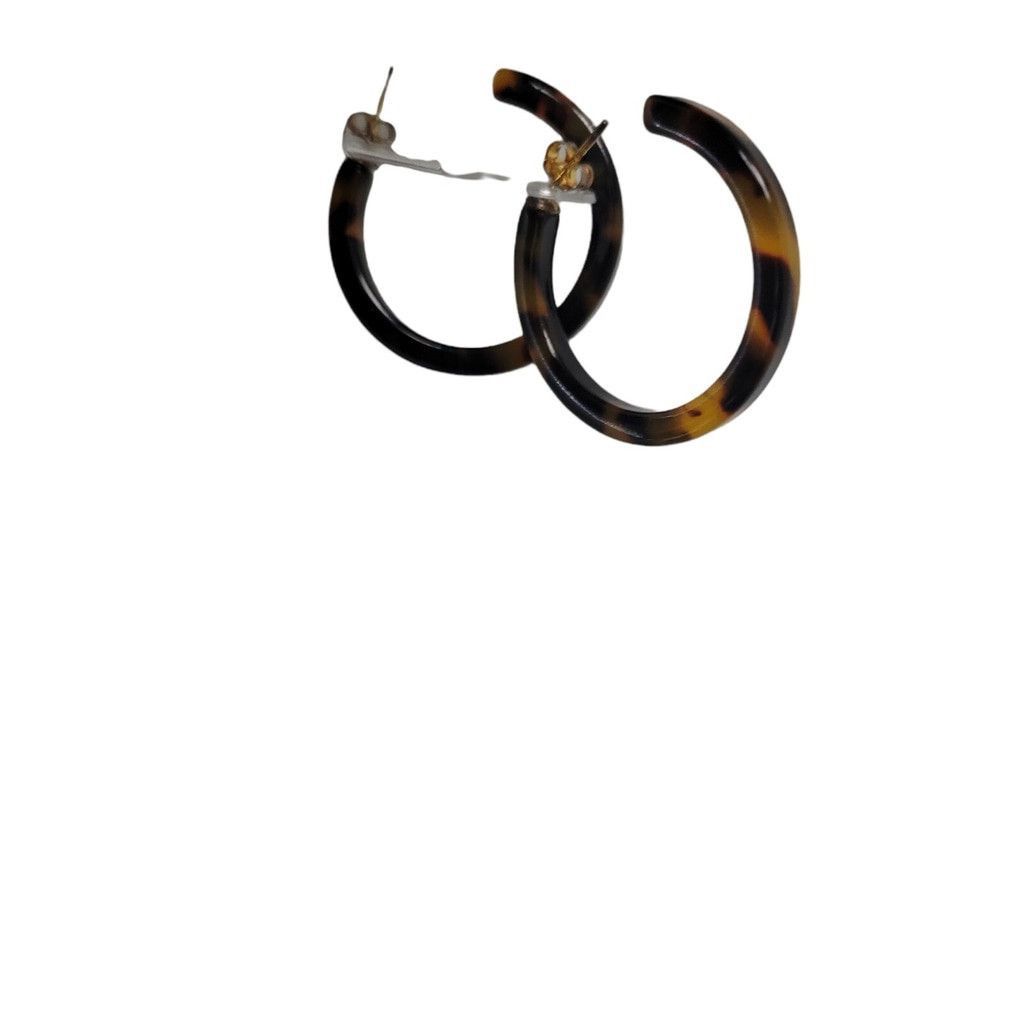Other Simone Smith Women's Medium Tortoise Shell Look Earrings. Size ONE SIZE - 3 Thumbnail