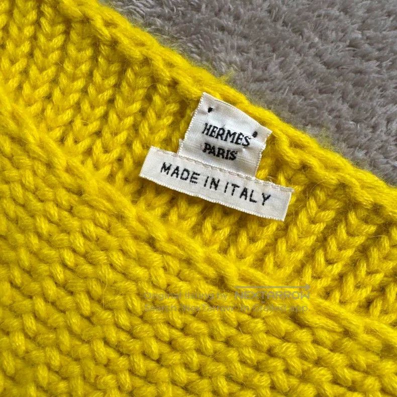 Hermes Hermes Yellow Alpaca Wool Knitwear Set Size XS / US 0-2 / IT 36-38 - 4 Thumbnail
