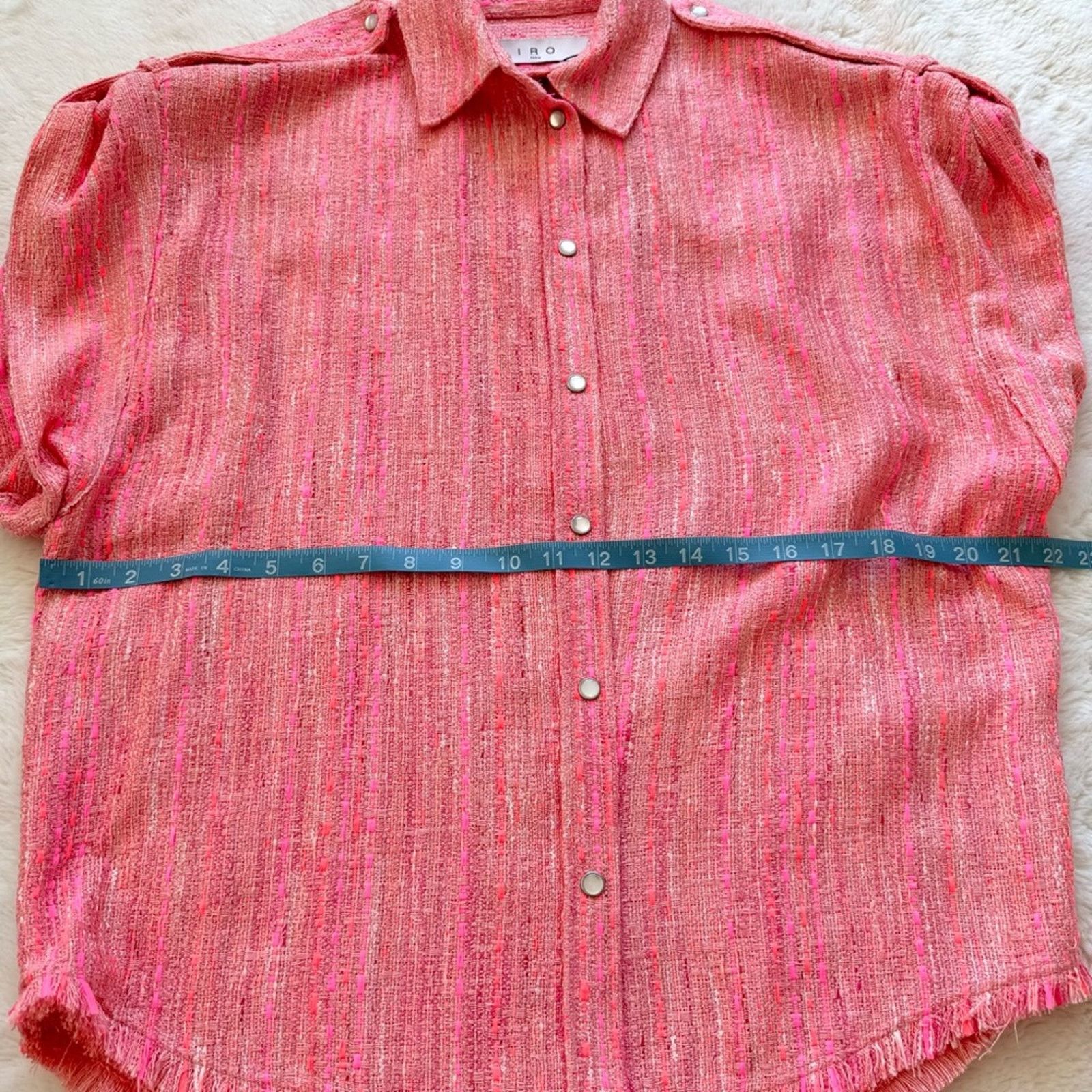 Iro NWT!!! IRO Paris tweed shirt/jacket size 34FR or 4US 495$ Size S / US 4 / IT 40 - 9 Thumbnail