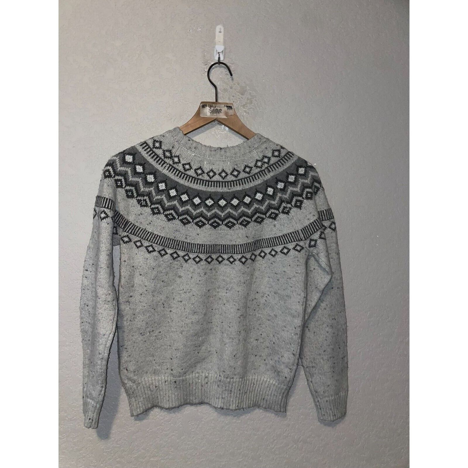 Vintage Women's Original Weatherproof Vintage Sweater Gray Outerwear Size XS / US 0-2 / IT 36-38 - 8 Thumbnail