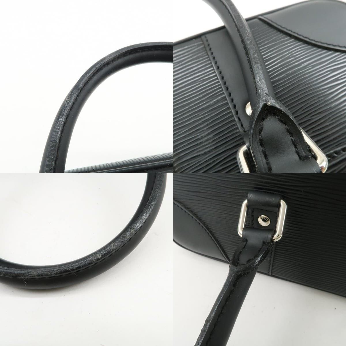 Louis Vuitton Louis Vuitton Epi Segur PM Satchel Leather Black Size ONE SIZE - 4 Thumbnail
