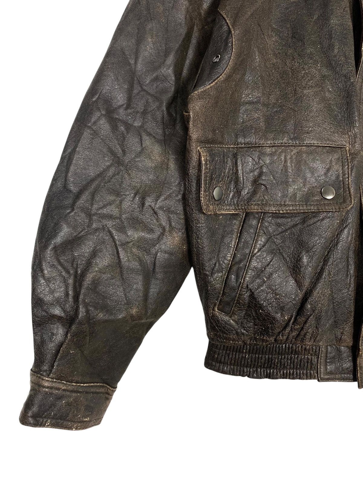 Vintage Vintage Aviator Jacket Cow Leather Size US M / EU 48-50 / 2 - 11 Thumbnail