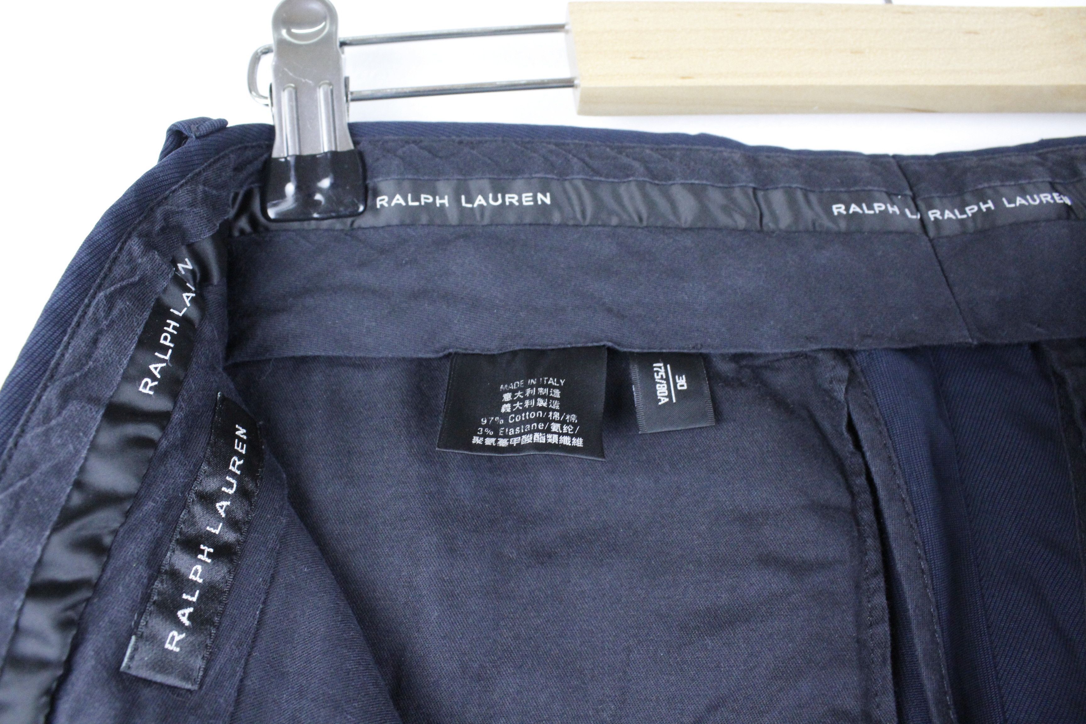 Polo Ralph Lauren × Ralph Lauren Black Label Ralph Lauren Black Label Cotton/Elastane Twill Chino Pants Size US 30 / EU 46 - 6 Thumbnail