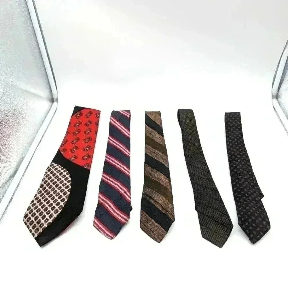 Vintage 5 Black Vintage Ties Mayhoods, Bullock & Jones, Florentino Size ONE SIZE - 1 Thumbnail