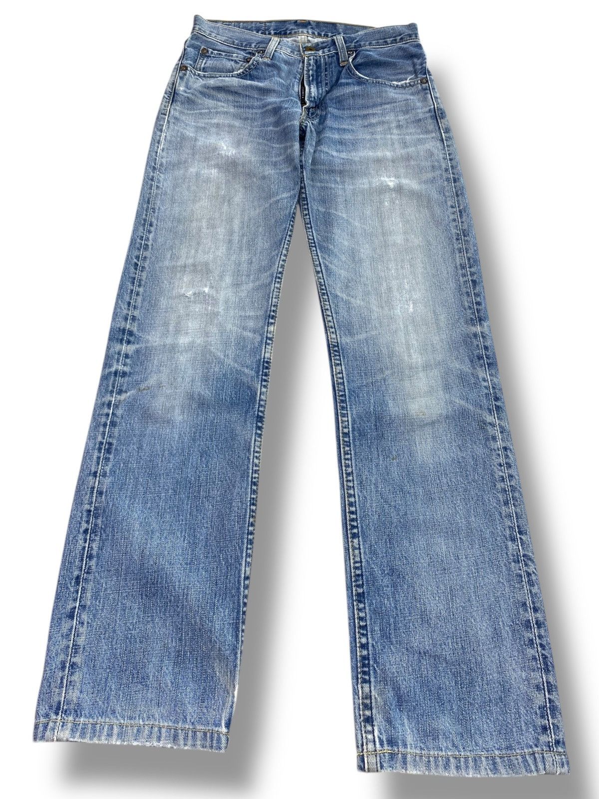 Levi's Vintage Levi’s Whiskers Faded Wash Style Straight Cut Jeans Size US 29 - 1 Thumbnail