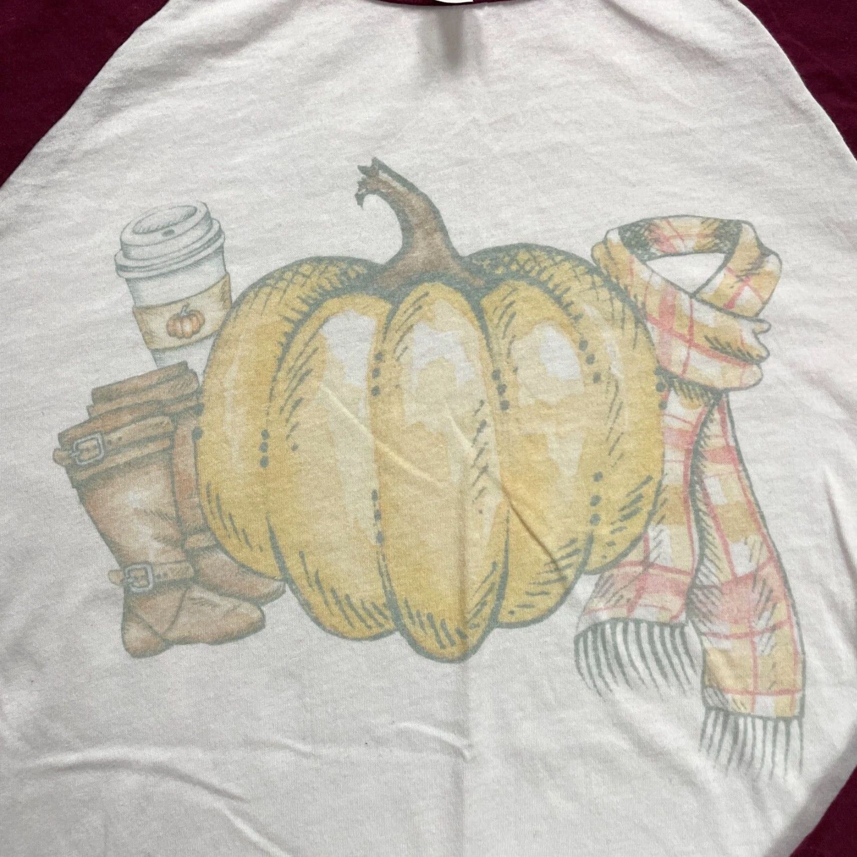 Vintage Bella + Canvas Crew Neck T-Shirt Mens Large White Long Sleeve Tee Raglan Size US L / EU 52-54 / 3 - 3 Thumbnail