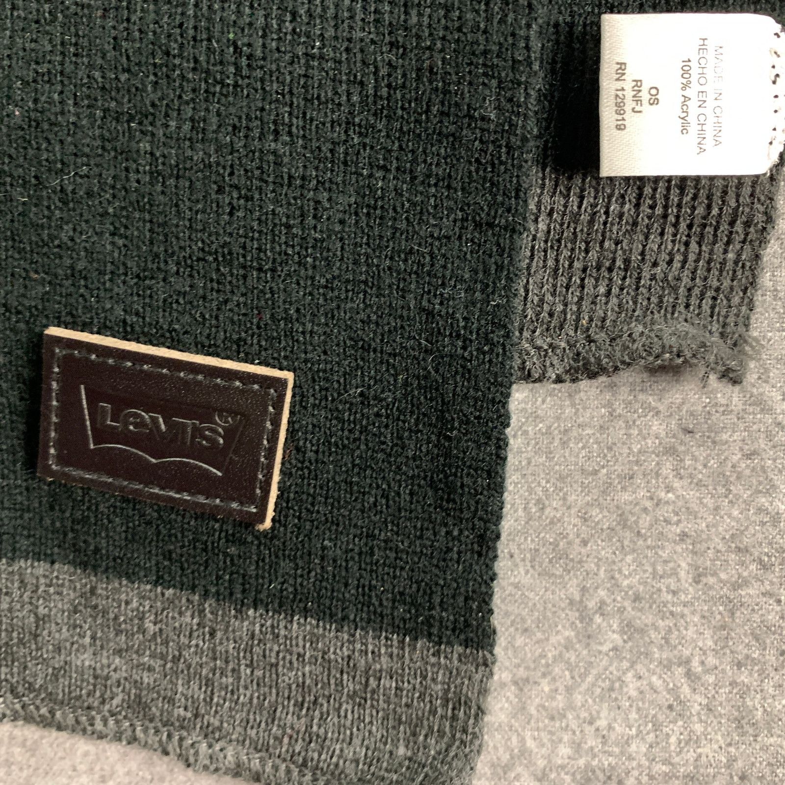 Levi's Levi's Black Knit Scarf Adult One Size Size ONE SIZE - 3 Thumbnail